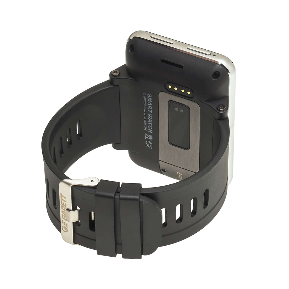 zegarek Garett 5903246287042 Smartwatch Garett Watchphone One RT Srebrny męski z krokomierz Męskie - miniatura 3