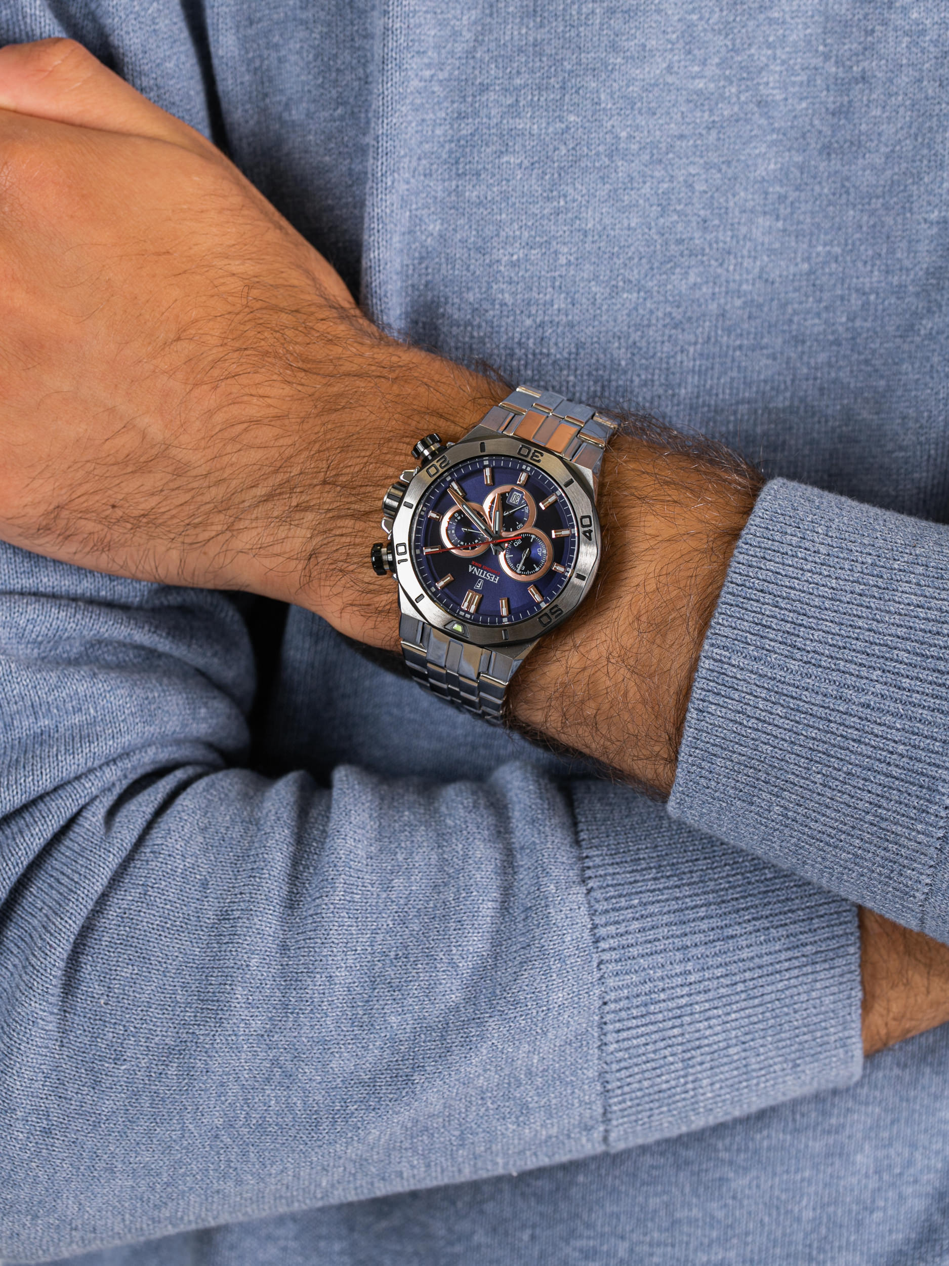 zegarek Festina F20448-1 Chrono Bike męski z chronograf Chrono Bike - miniatura 3