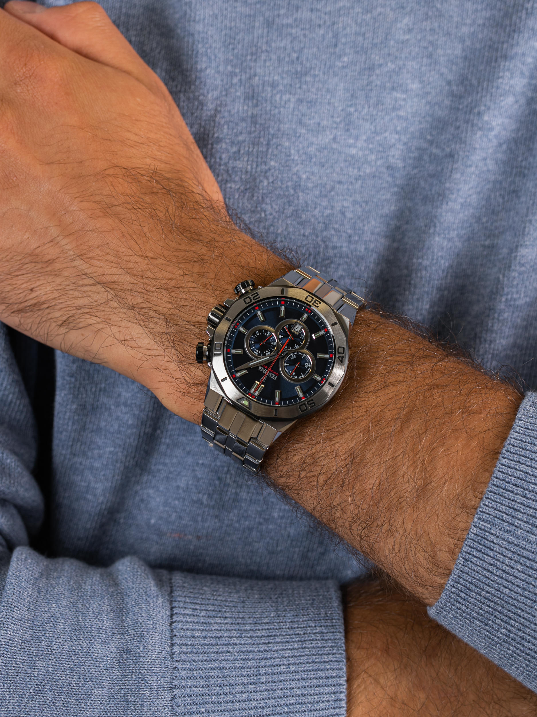 zegarek Festina F20448-3 Chrono Bike męski z chronograf Chrono Bike - miniatura 3