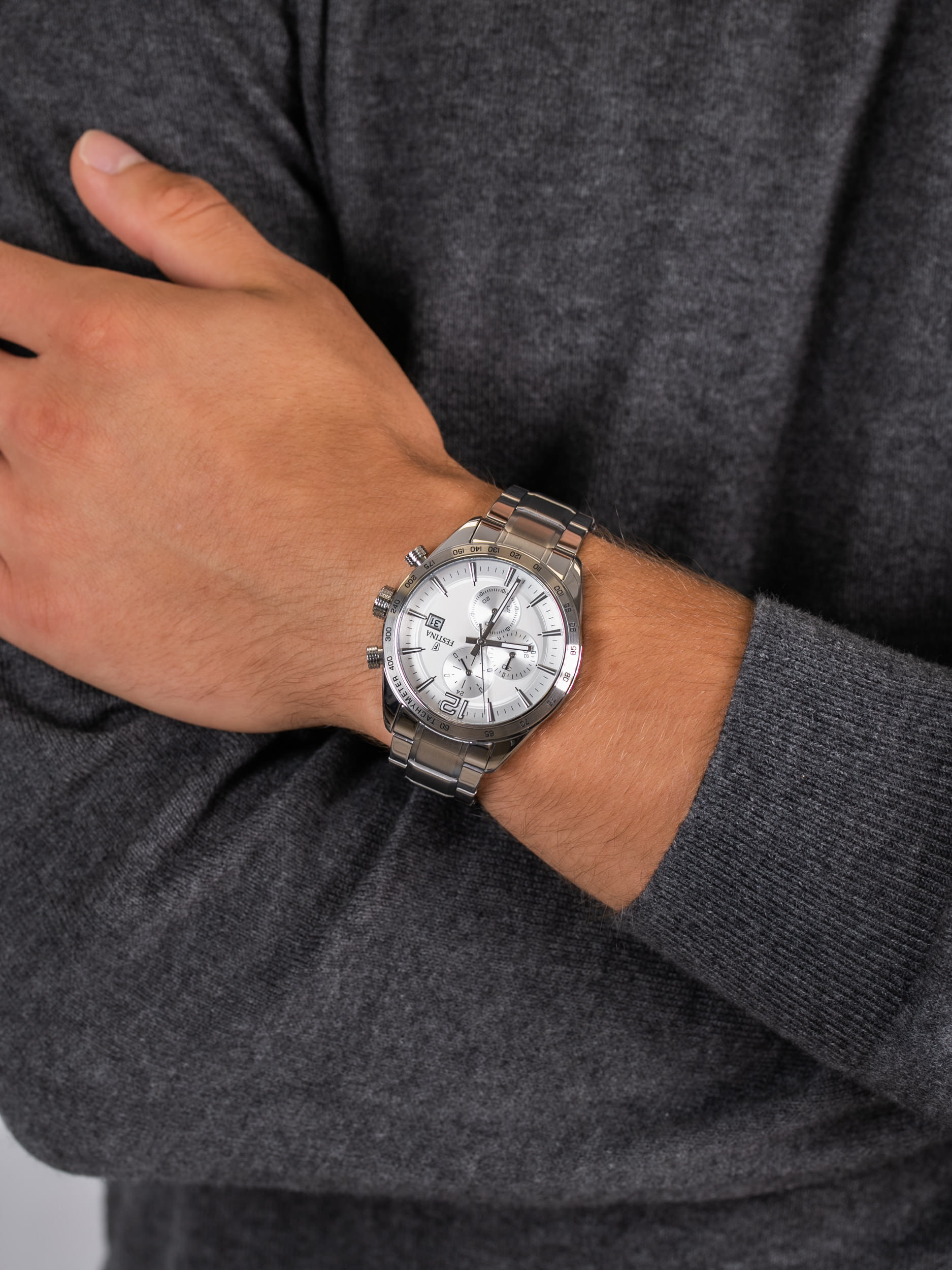 zegarek Festina F16759-1 Chronograph męski z chronograf Chronograf - miniatura 3