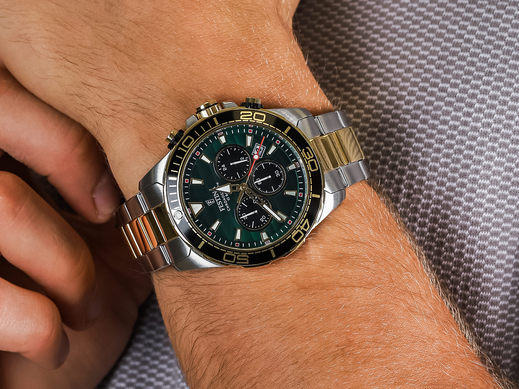 Festina F20363-4 Prestige Chronograph zegarek elegancki Chronograf - miniatura 4