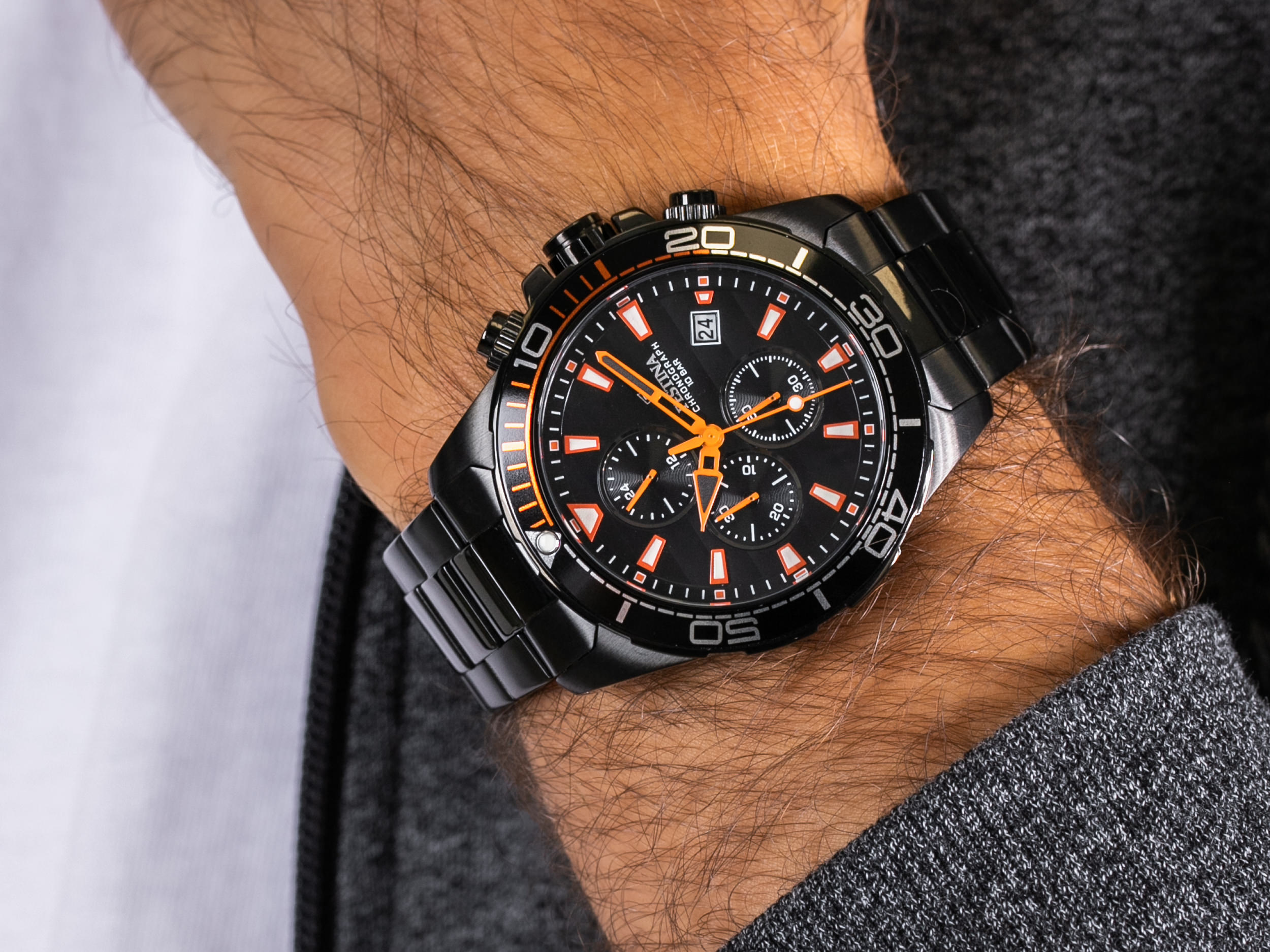 Festina F20365-1 The Originals Chronograph zegarek elegancki Chronograf - miniatura 4