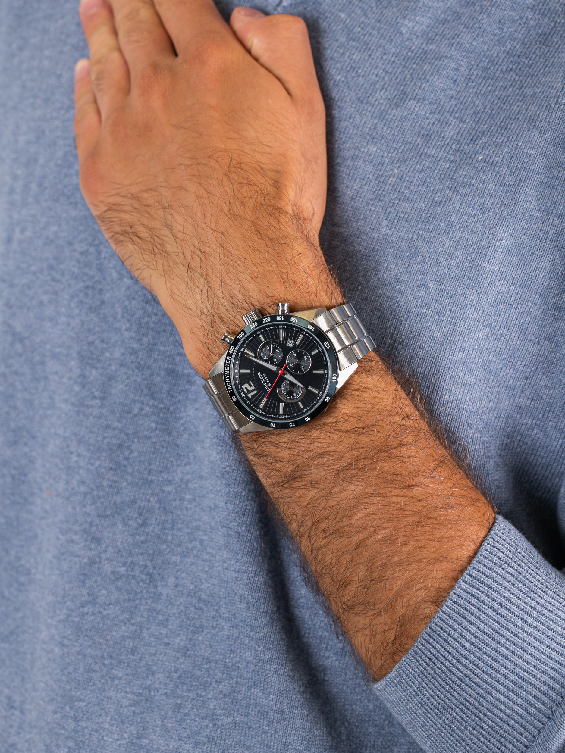 zegarek Sekonda SEK.1226 męski z chronograf Chronograph - miniatura 3