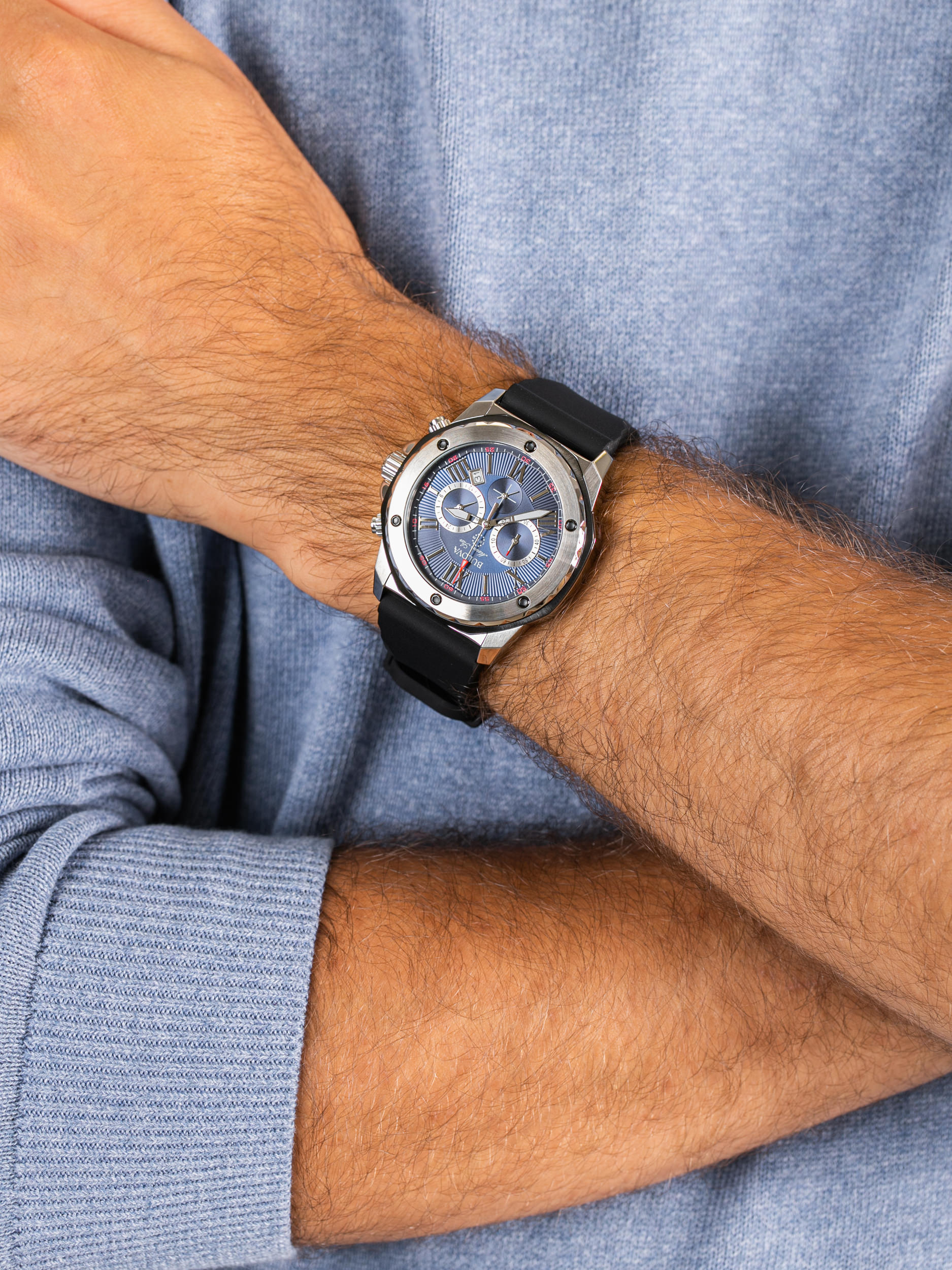 zegarek Bulova 98B258 męski z chronograf Classic - miniatura 3