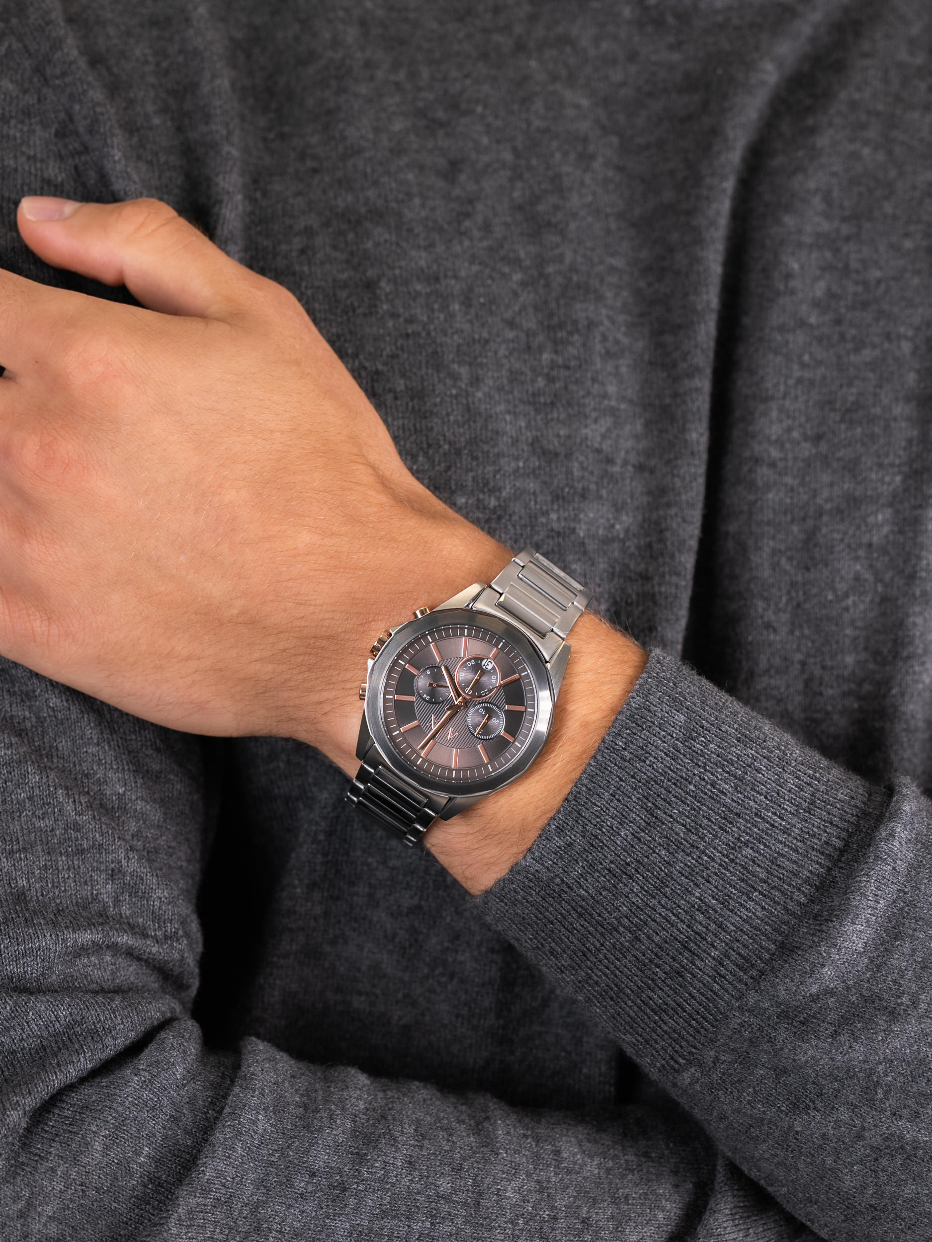 zegarek Armani Exchange AX2606 męski z chronograf Fashion - miniatura 3