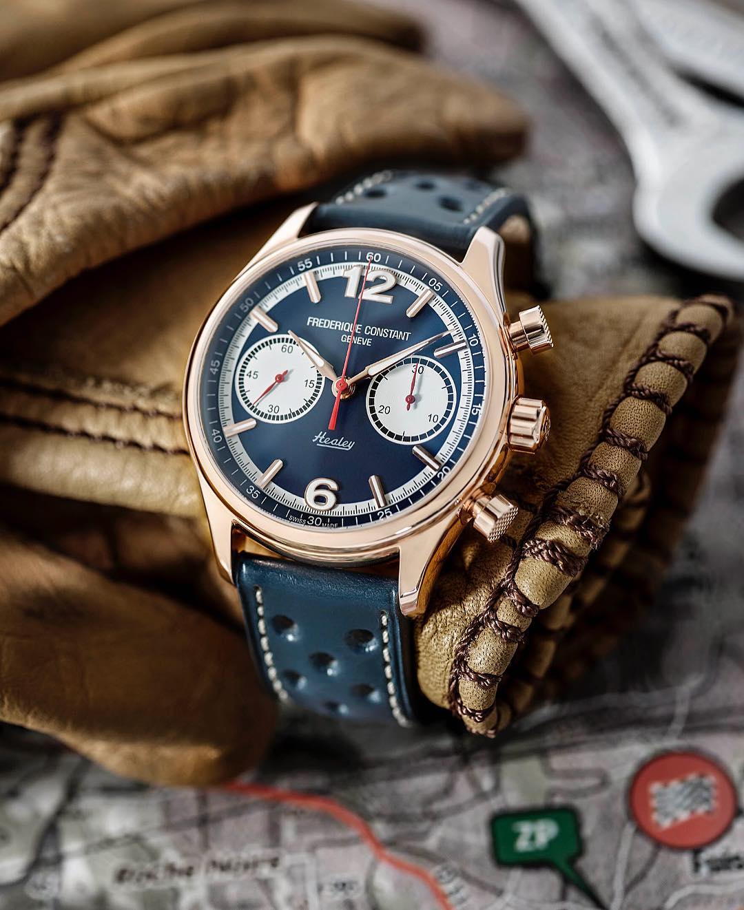 zegarek Frederique Constant FC-397HN5B4 VINTAGE RALLY HEALEY CHRONOGRAPH LIMITED EDITION męski z chronograf Vintage Rally - miniatura 5