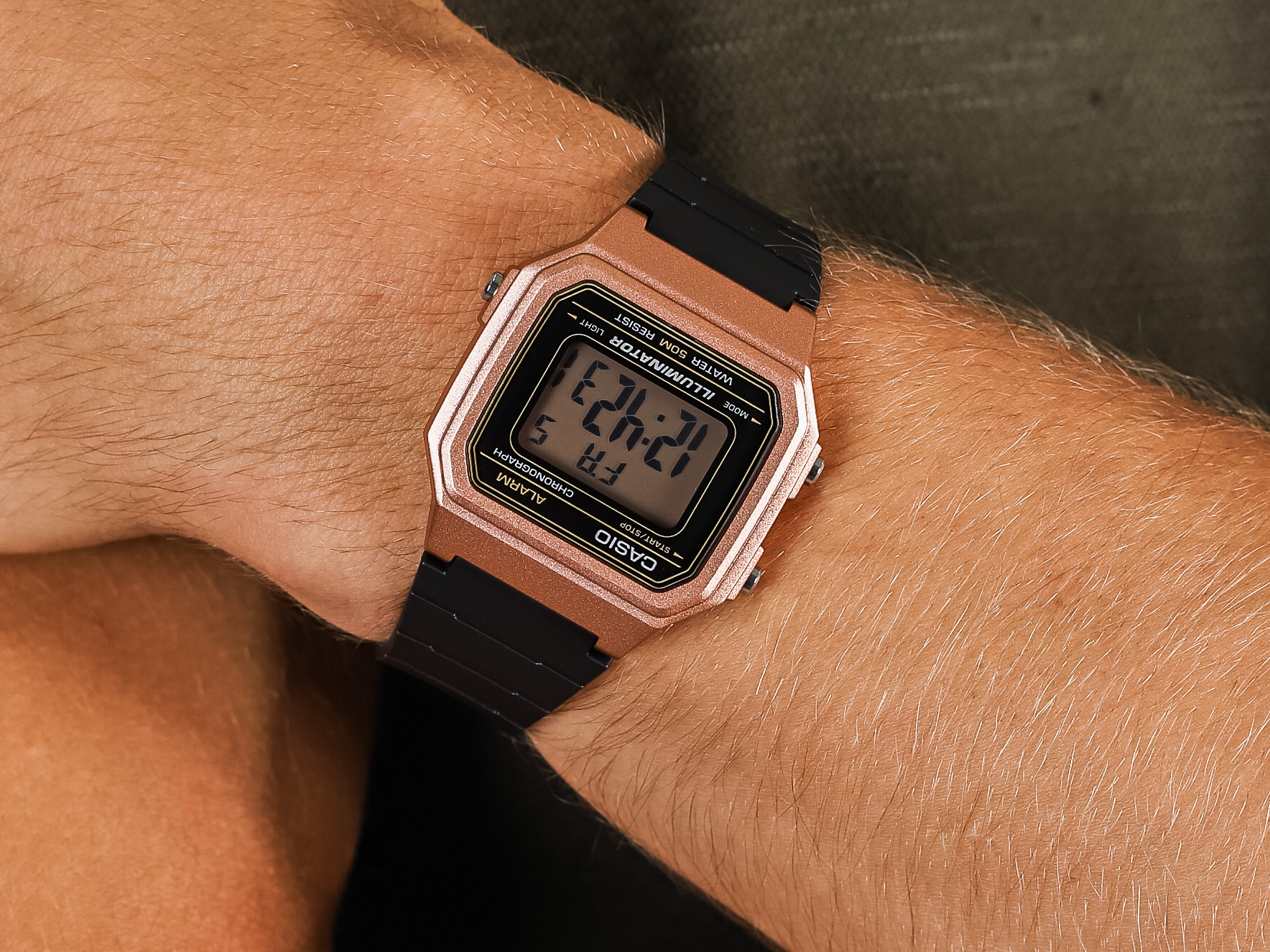 Casio Vintage W-217HM-5AVEF zegarek retro Vintage - miniatura 4