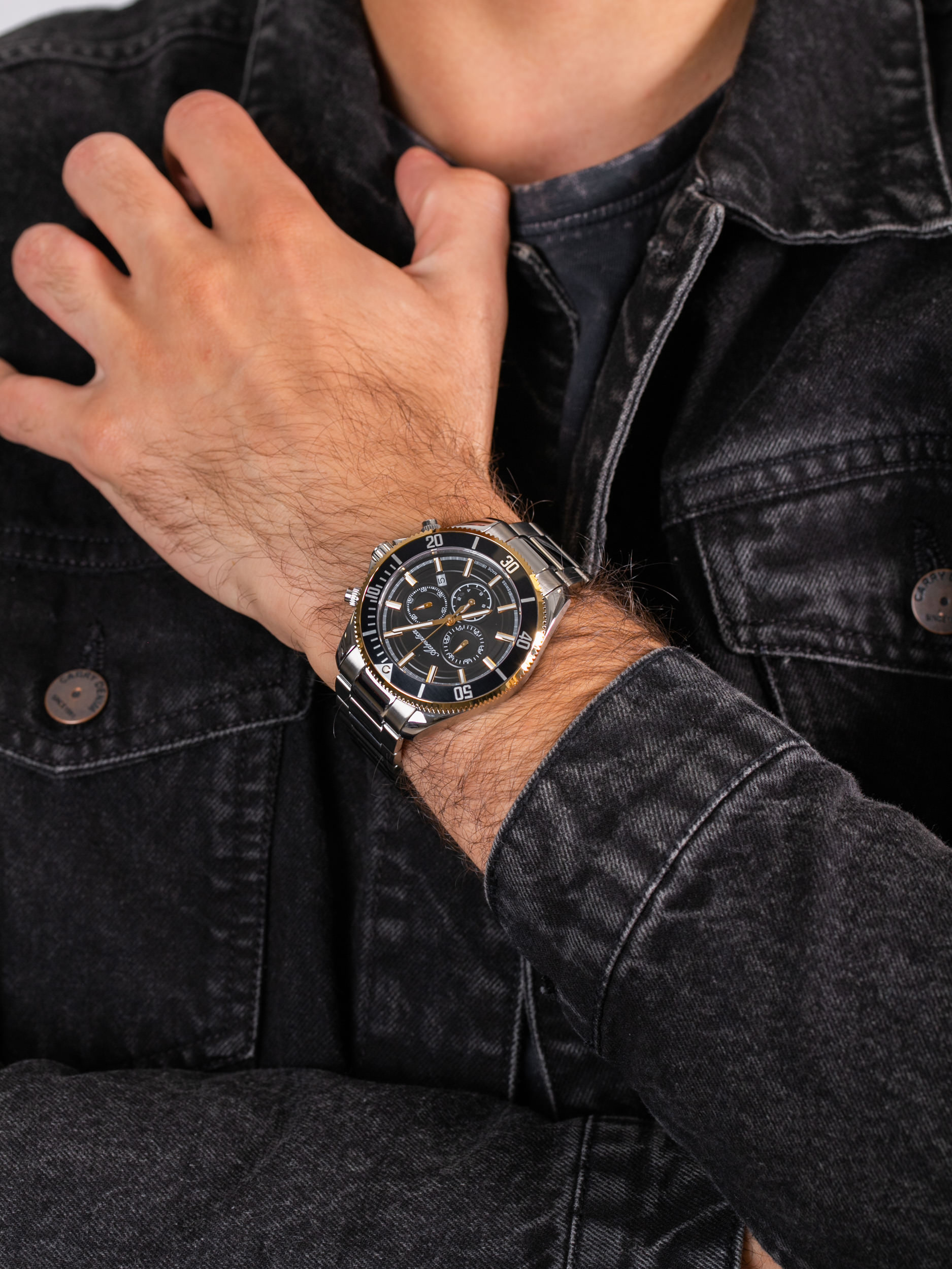 zegarek Adriatica A1139.2114CHN męski z chronograf Bransoleta - miniatura 3