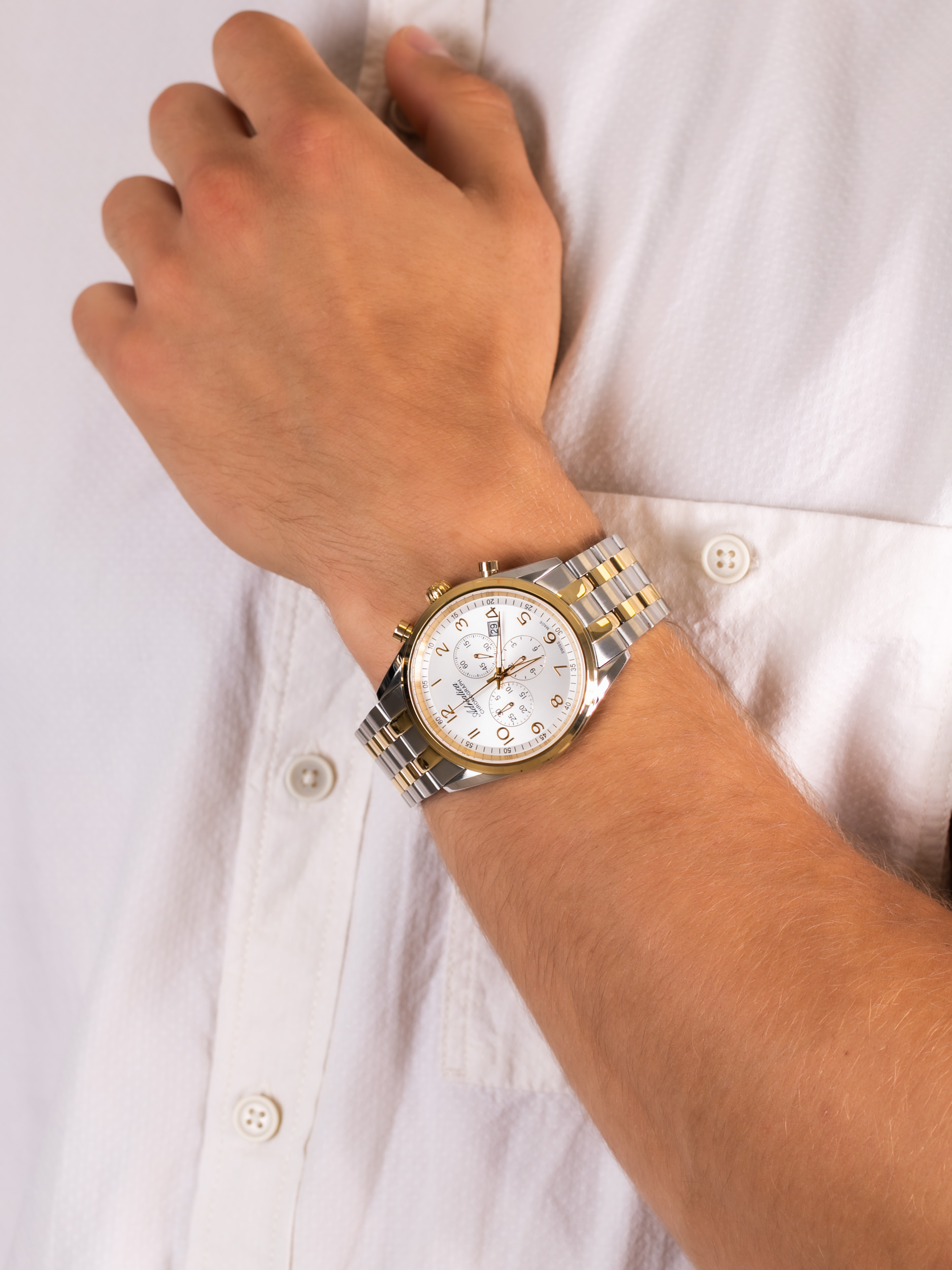 zegarek Adriatica A8204.2123CH męski z chronograf Bransoleta - miniatura 3
