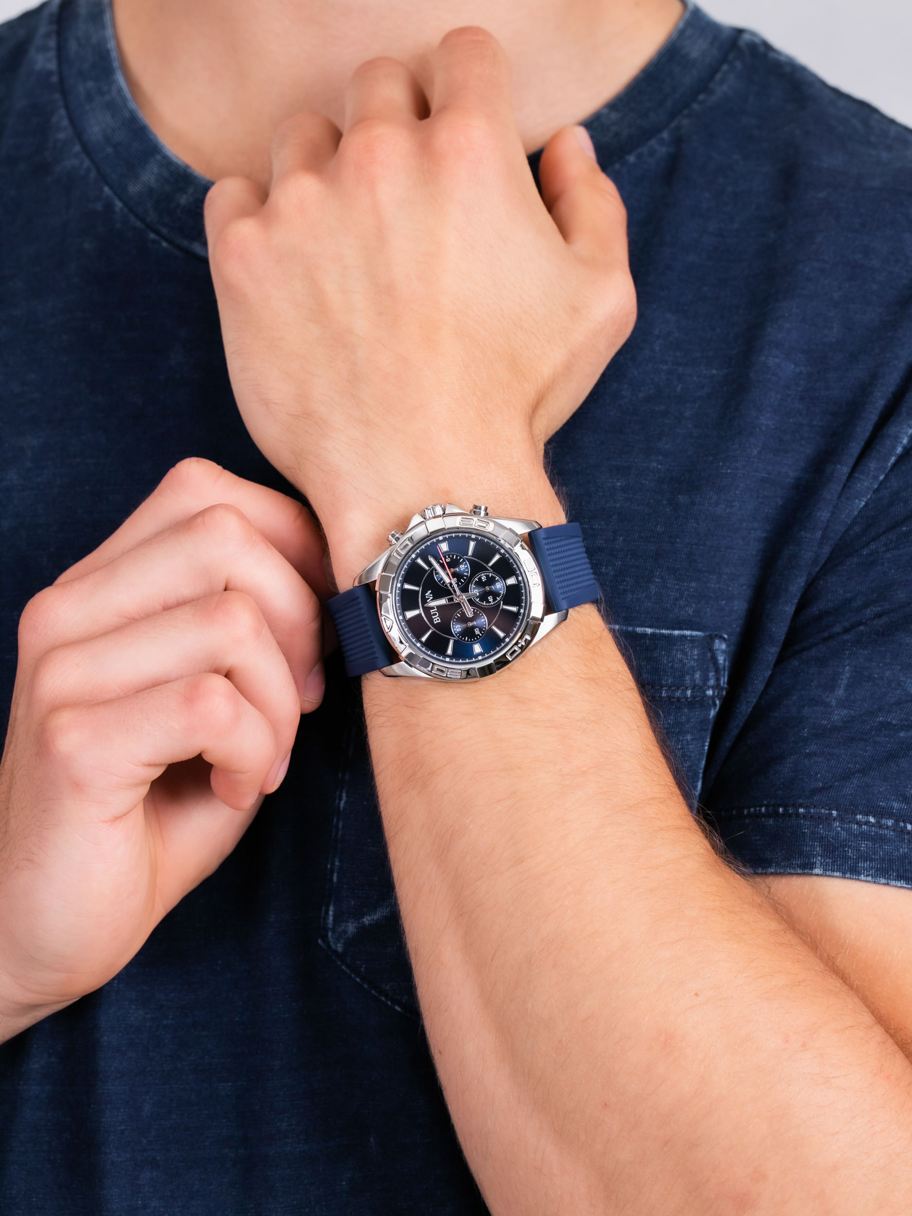 zegarek Bulova 96A214 męski z chronograf Classic - miniatura 3