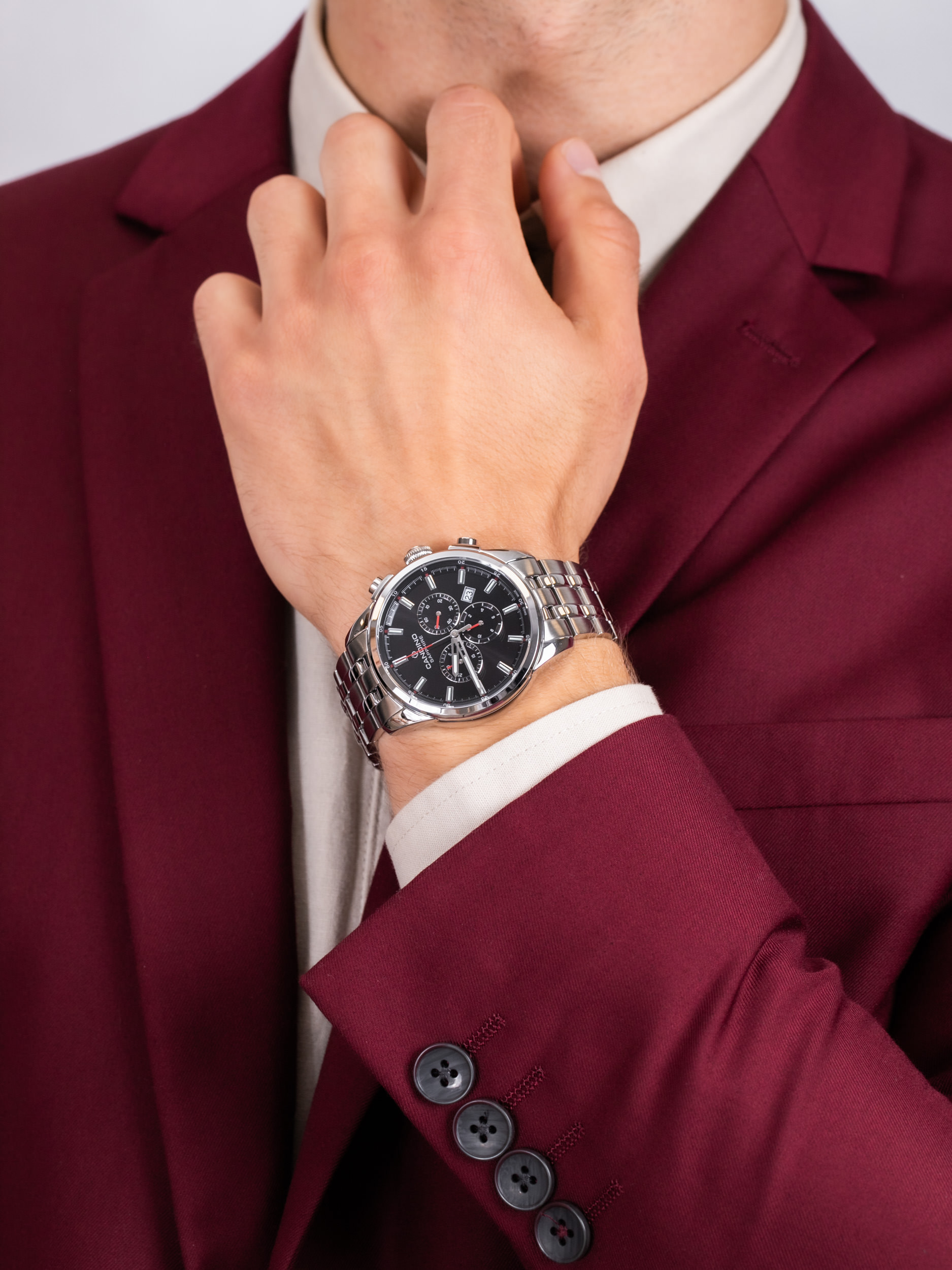 zegarek Candino C4698-4 męski z chronograf GENTS SPORT ELEGANCE - miniatura 3
