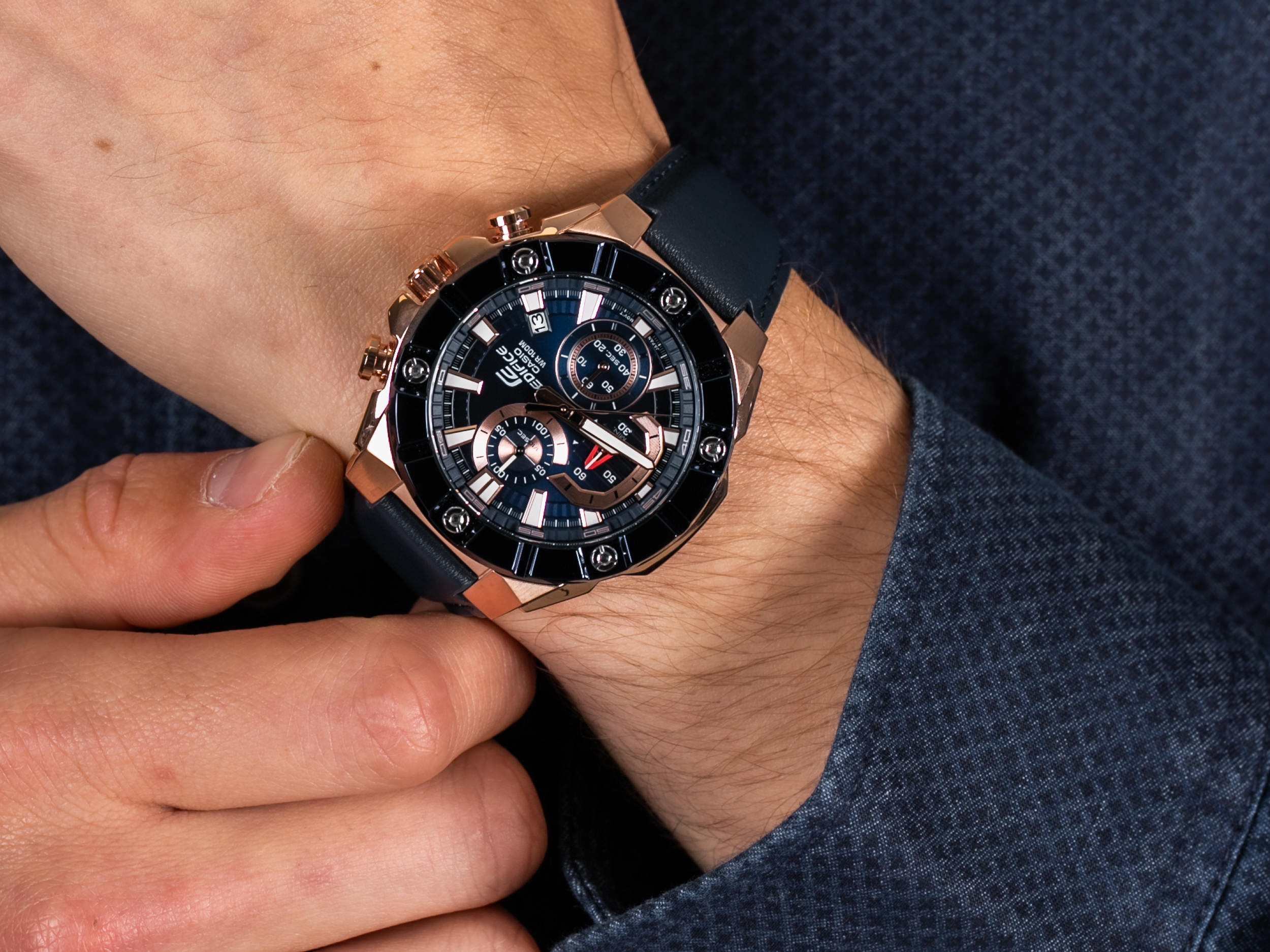 Edifice EFR-569BL-2AVUEF zegarek sportowy Edifice - miniatura 4