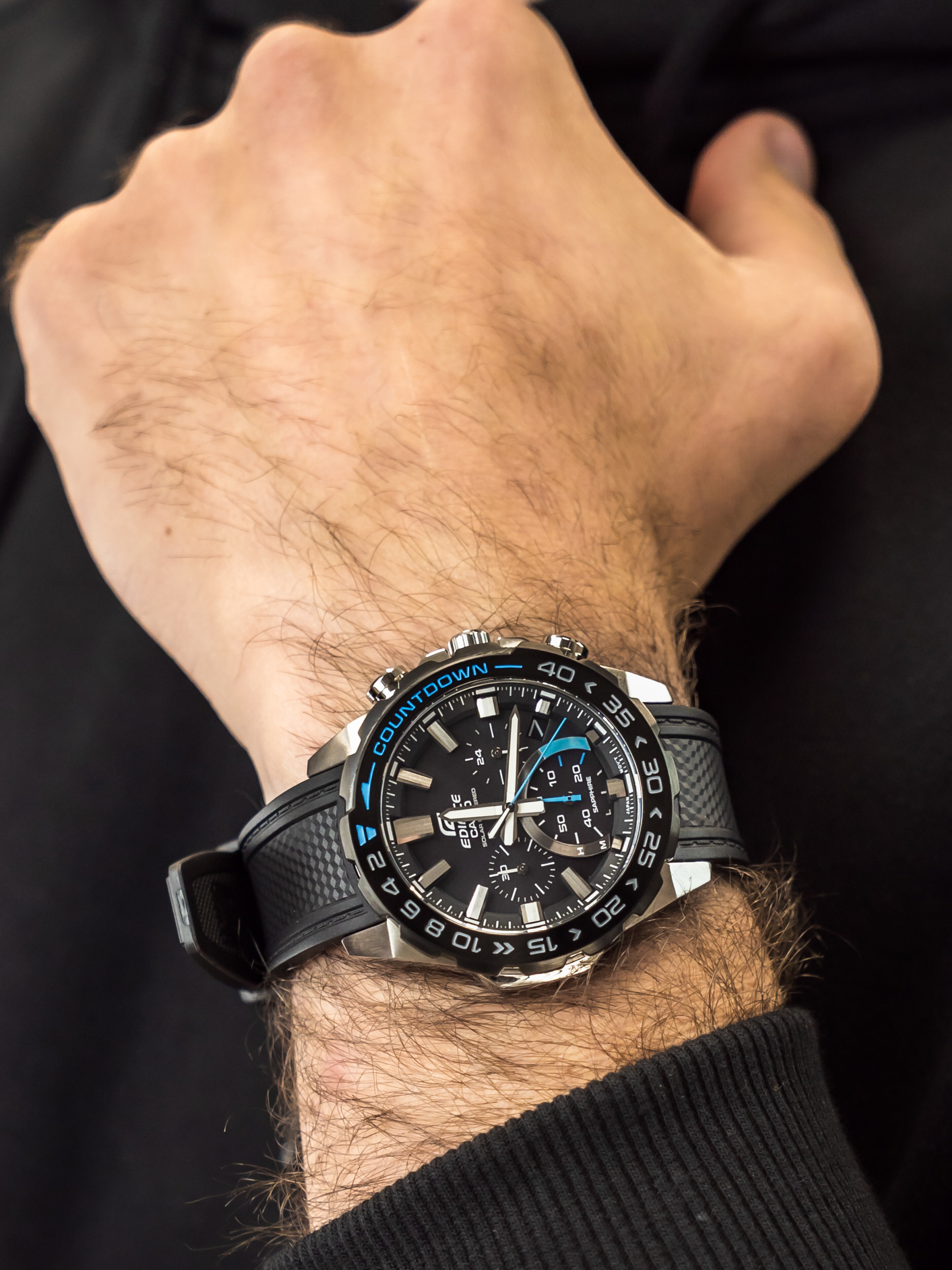 zegarek Edifice EFS-S550PB-1AVUEF męski z chronograf EDIFICE Premium
