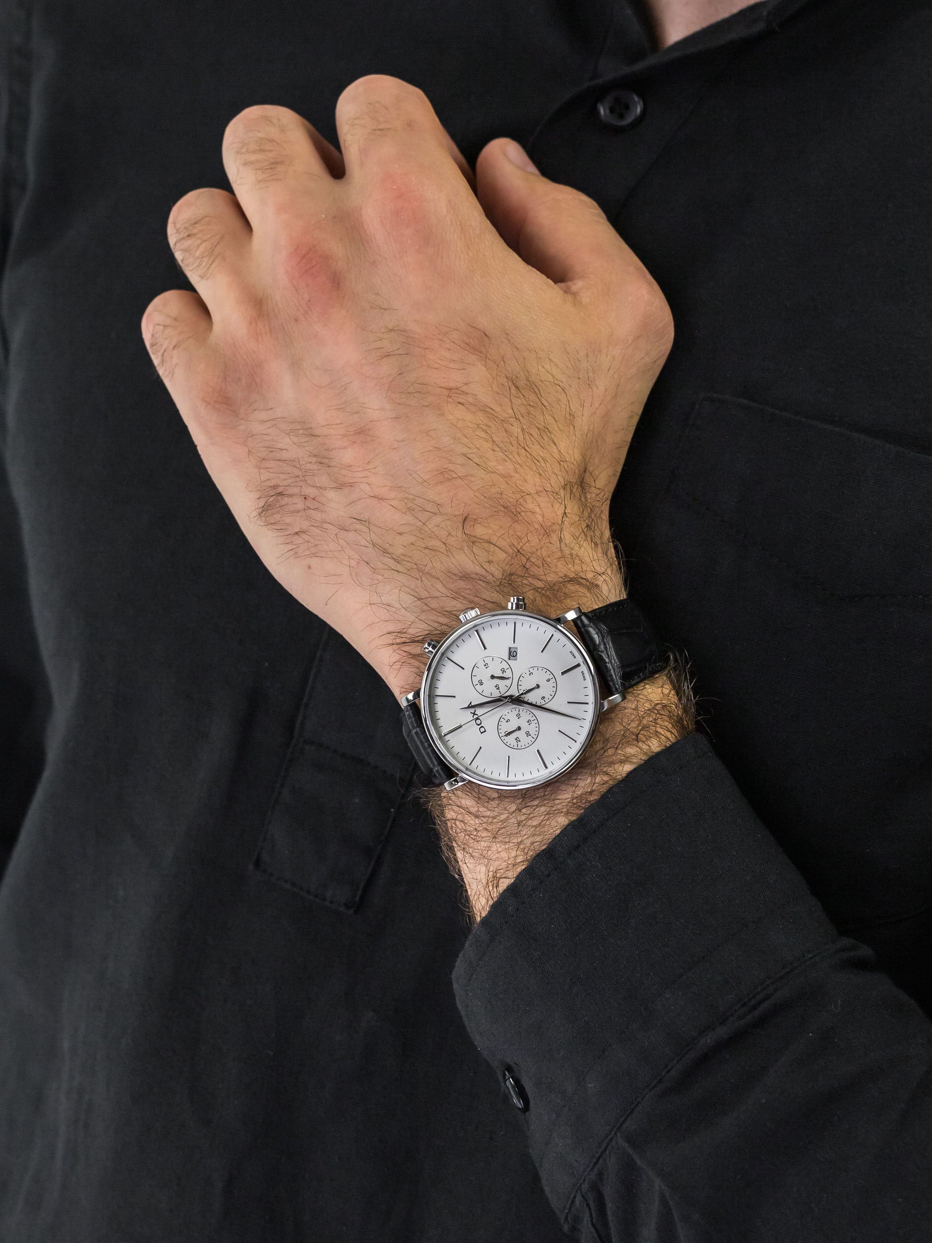 zegarek Doxa 172.10.011.01 męski z chronograf D-Light - miniatura 3