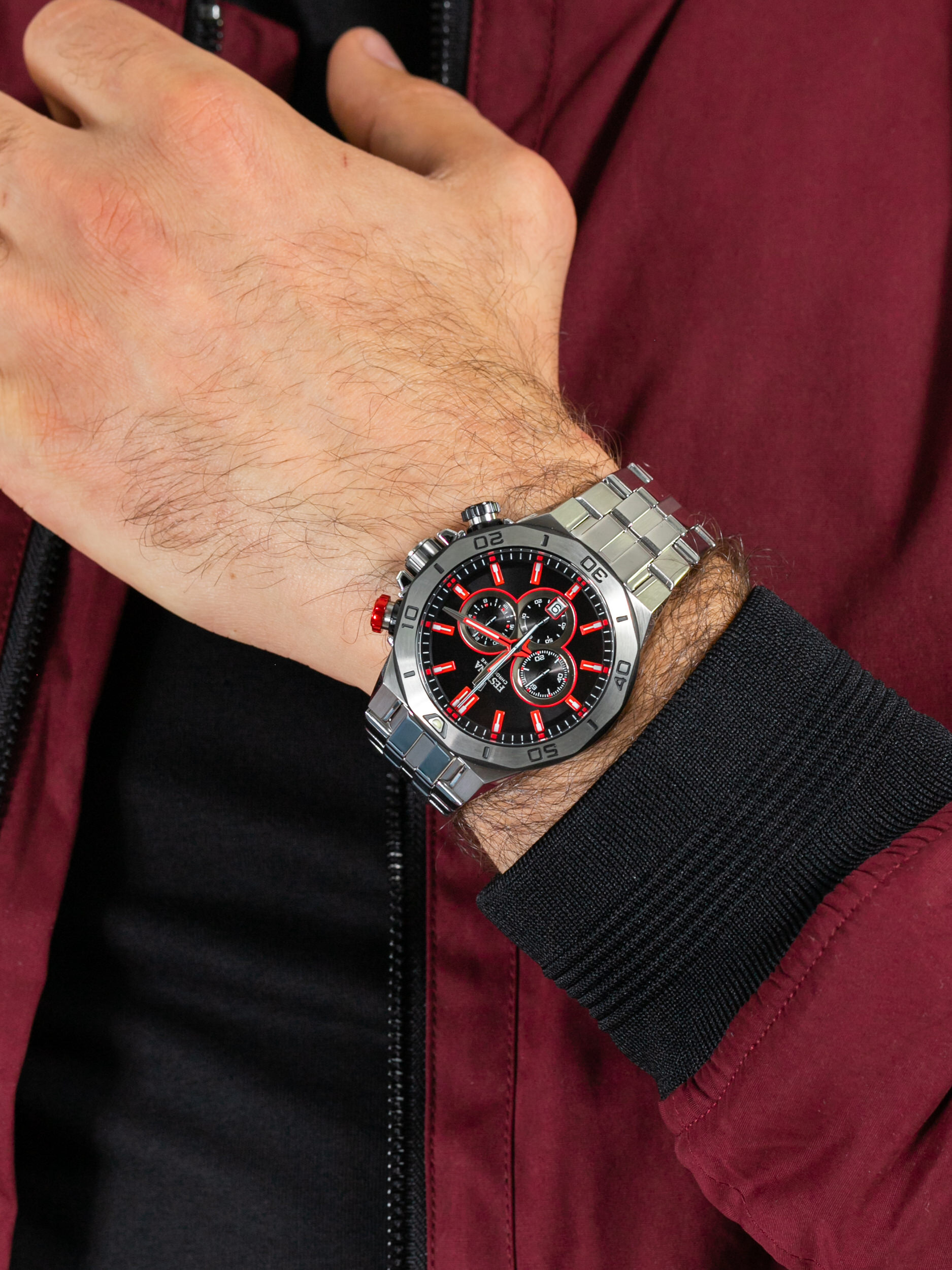 zegarek Festina F20448-7 Chrono Bike męski z chronograf Chrono Bike - miniatura 3