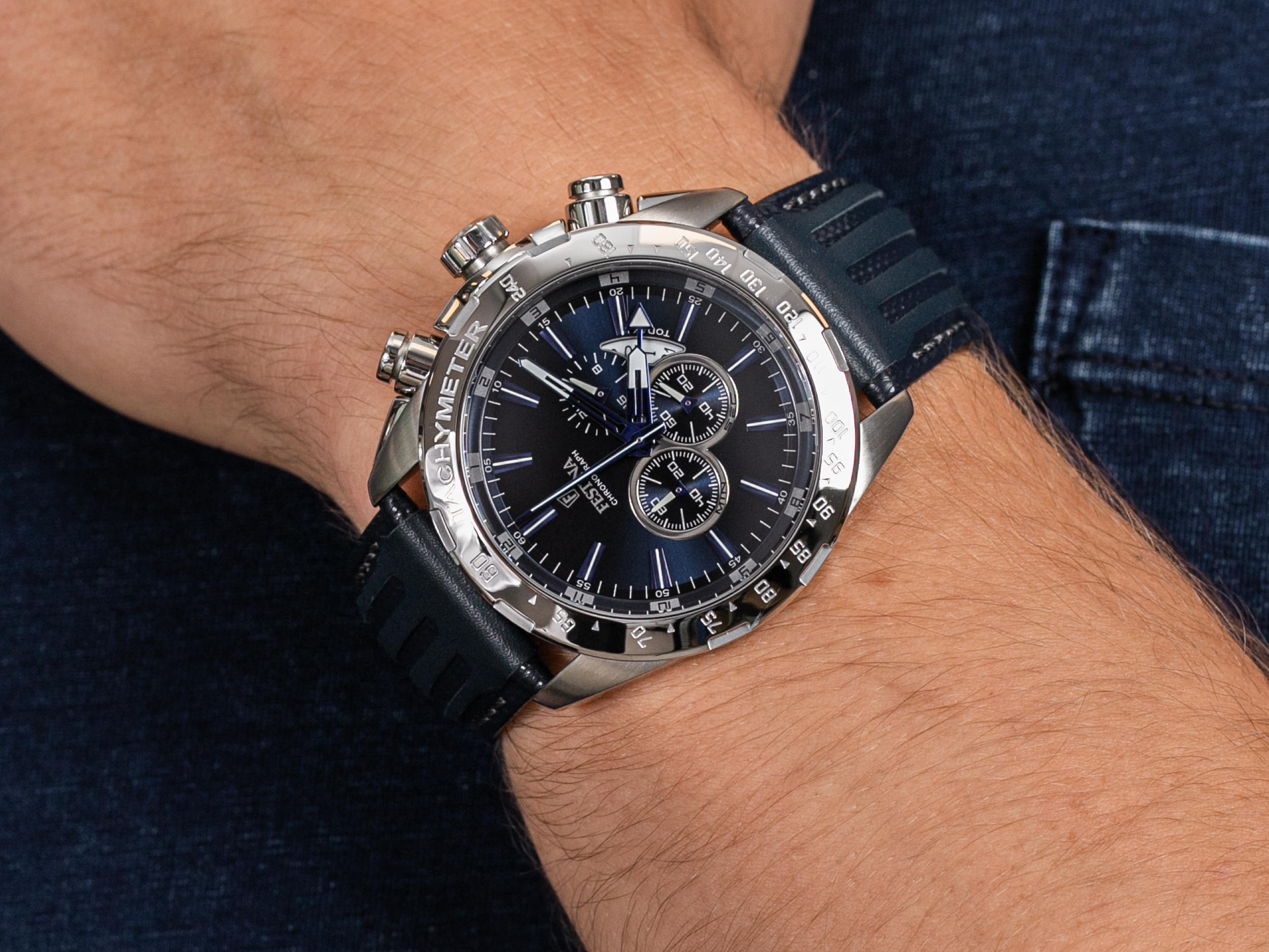 Festina F16489-B Sport Chronograph zegarek sportowy Chronograf - miniatura 4