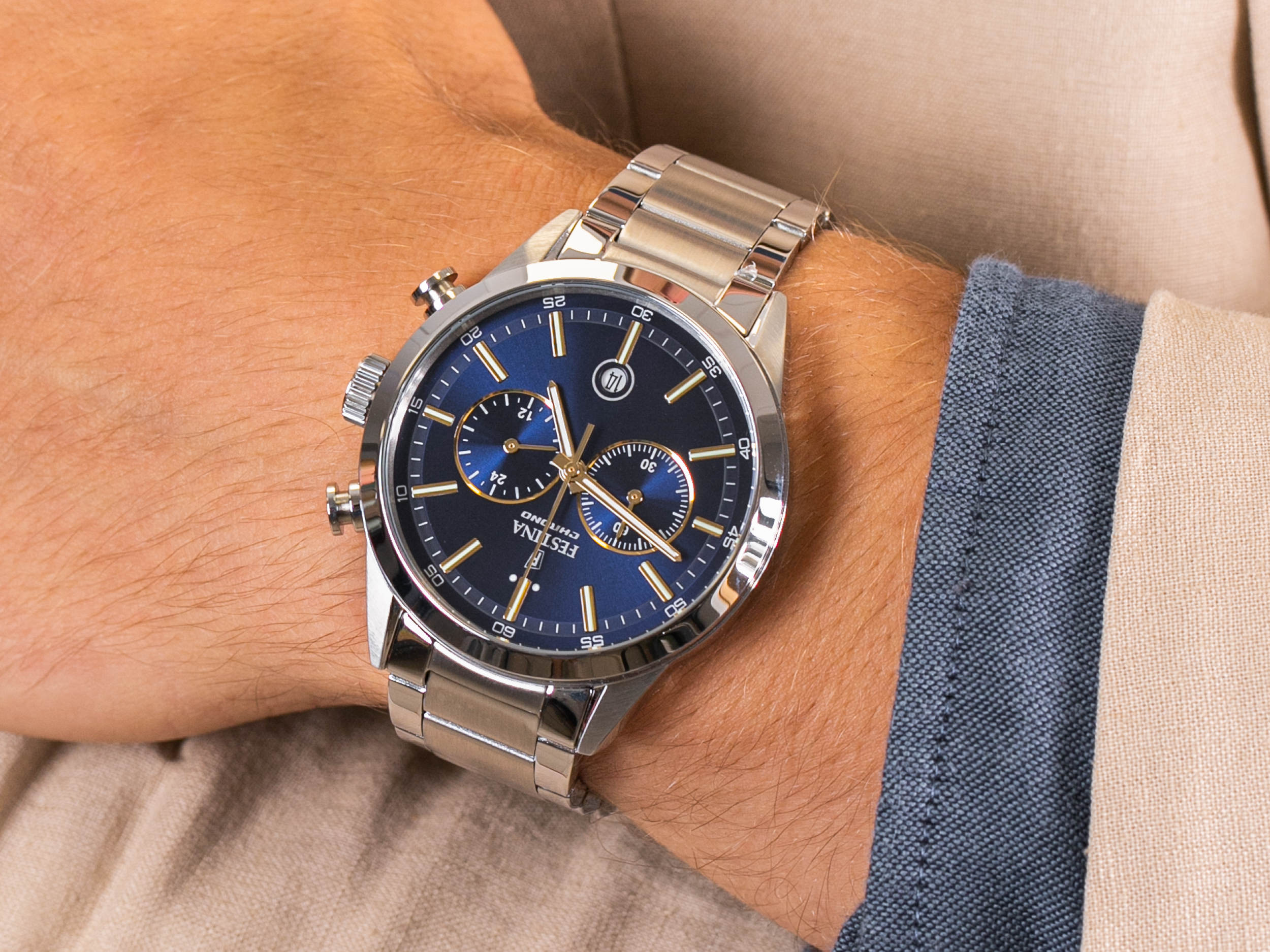 Festina F16826-E CHRONO zegarek sportowy Chronograf - miniatura 4