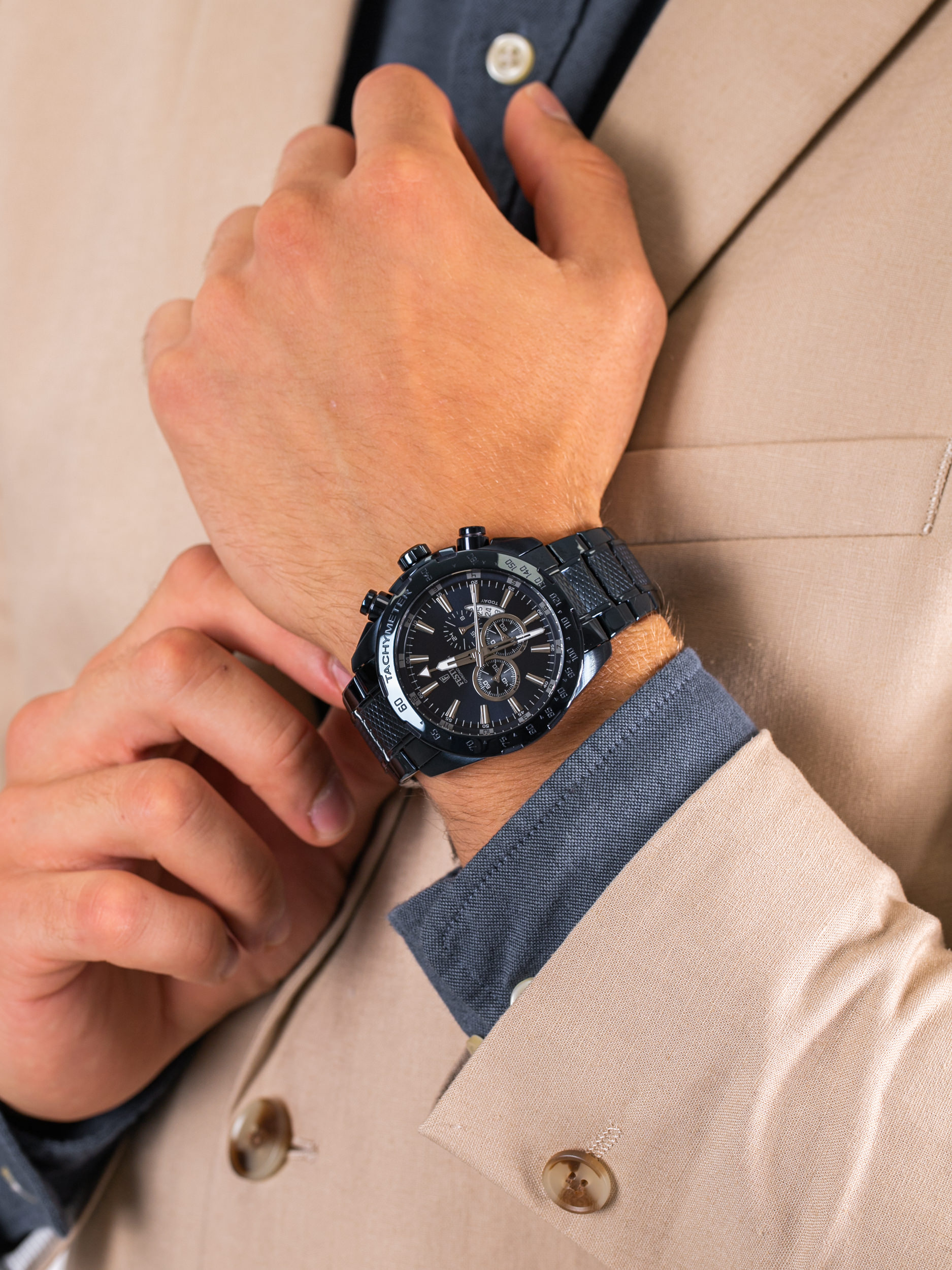 zegarek Festina F16887-1 Prestige Chronograph męski z chronograf Chronograf - miniatura 3