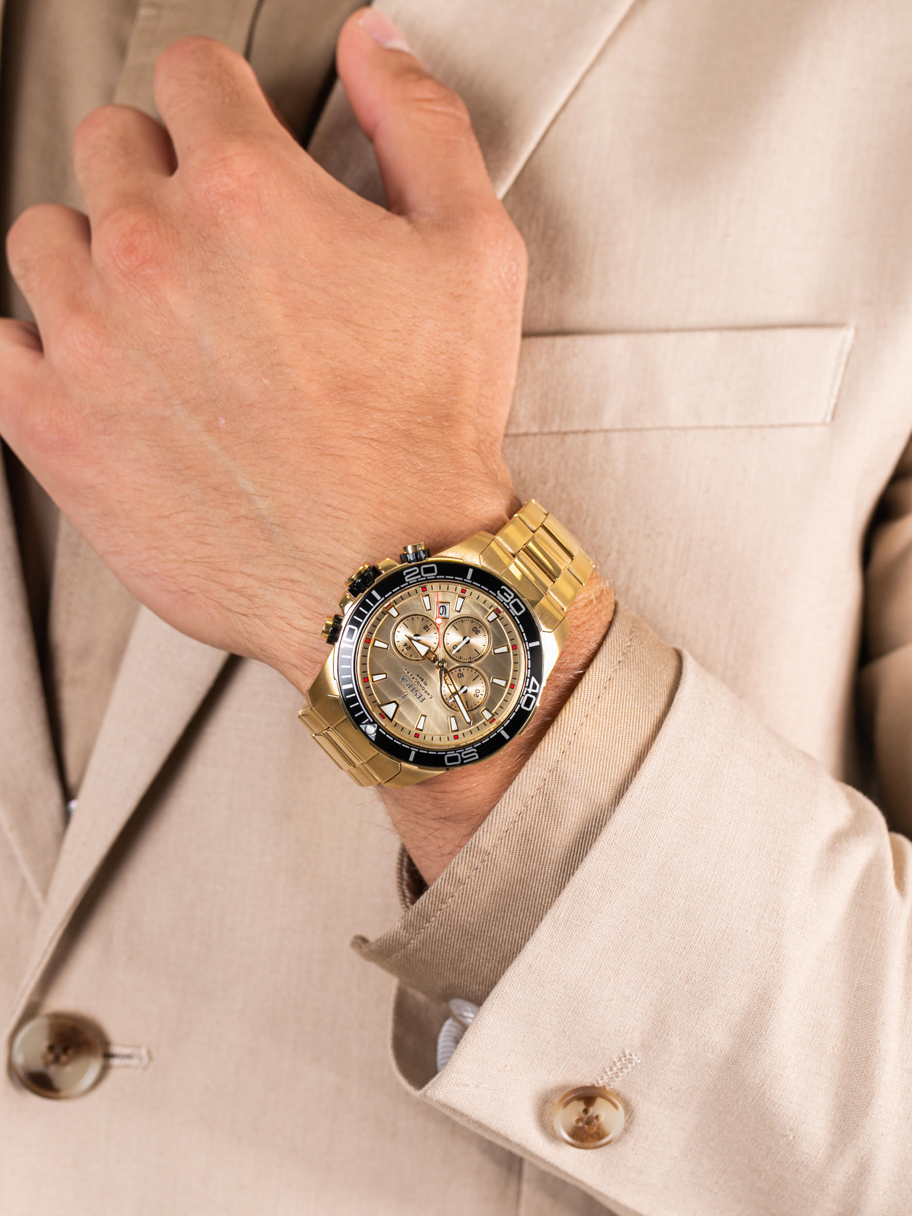 zegarek Festina F20364-1 Prestige Chronograph męski z chronograf Chronograf - miniatura 3
