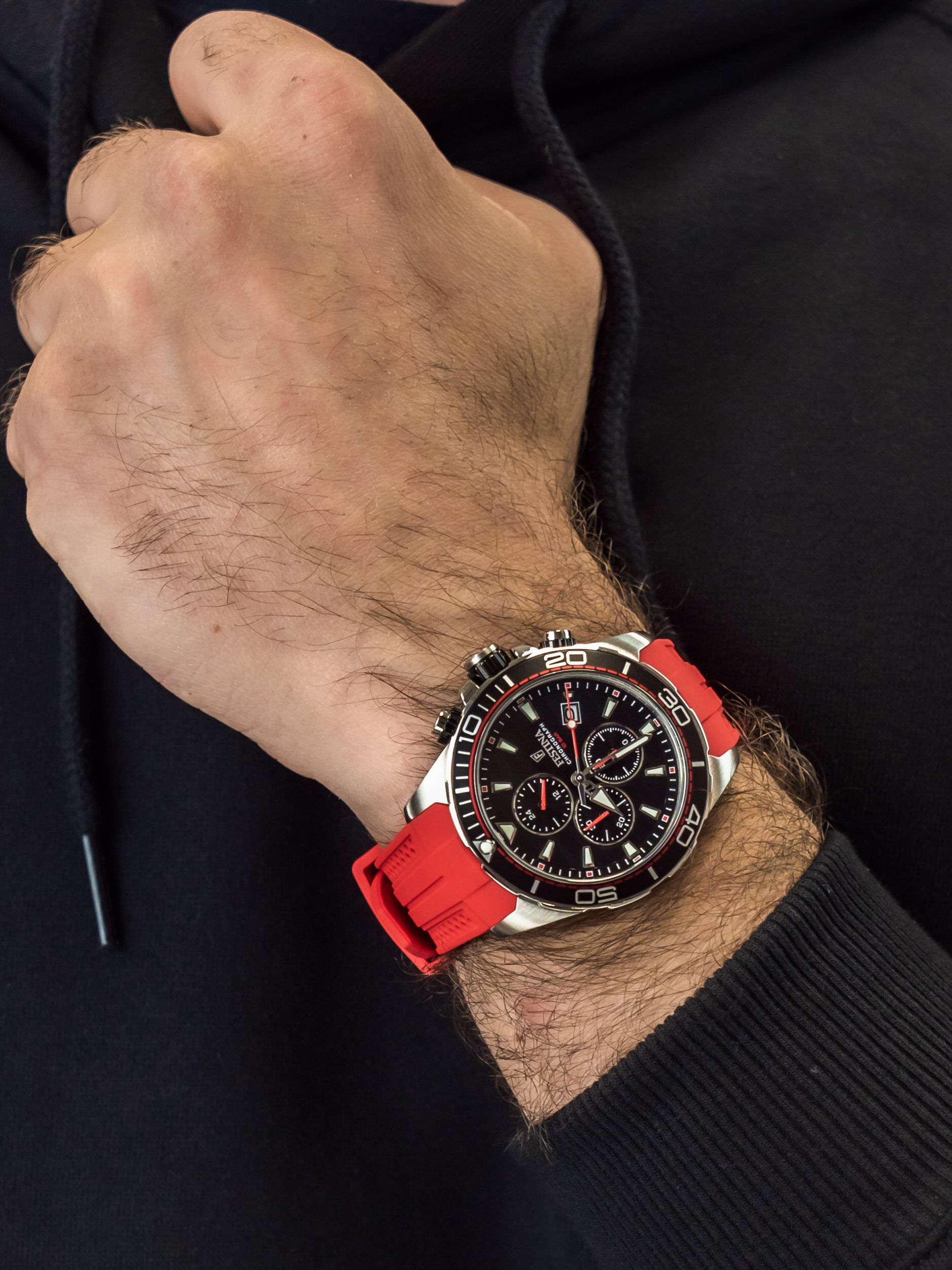 zegarek Festina F20370-3 The Originals Chronograph męski z chronograf Chronograf - miniatura 3
