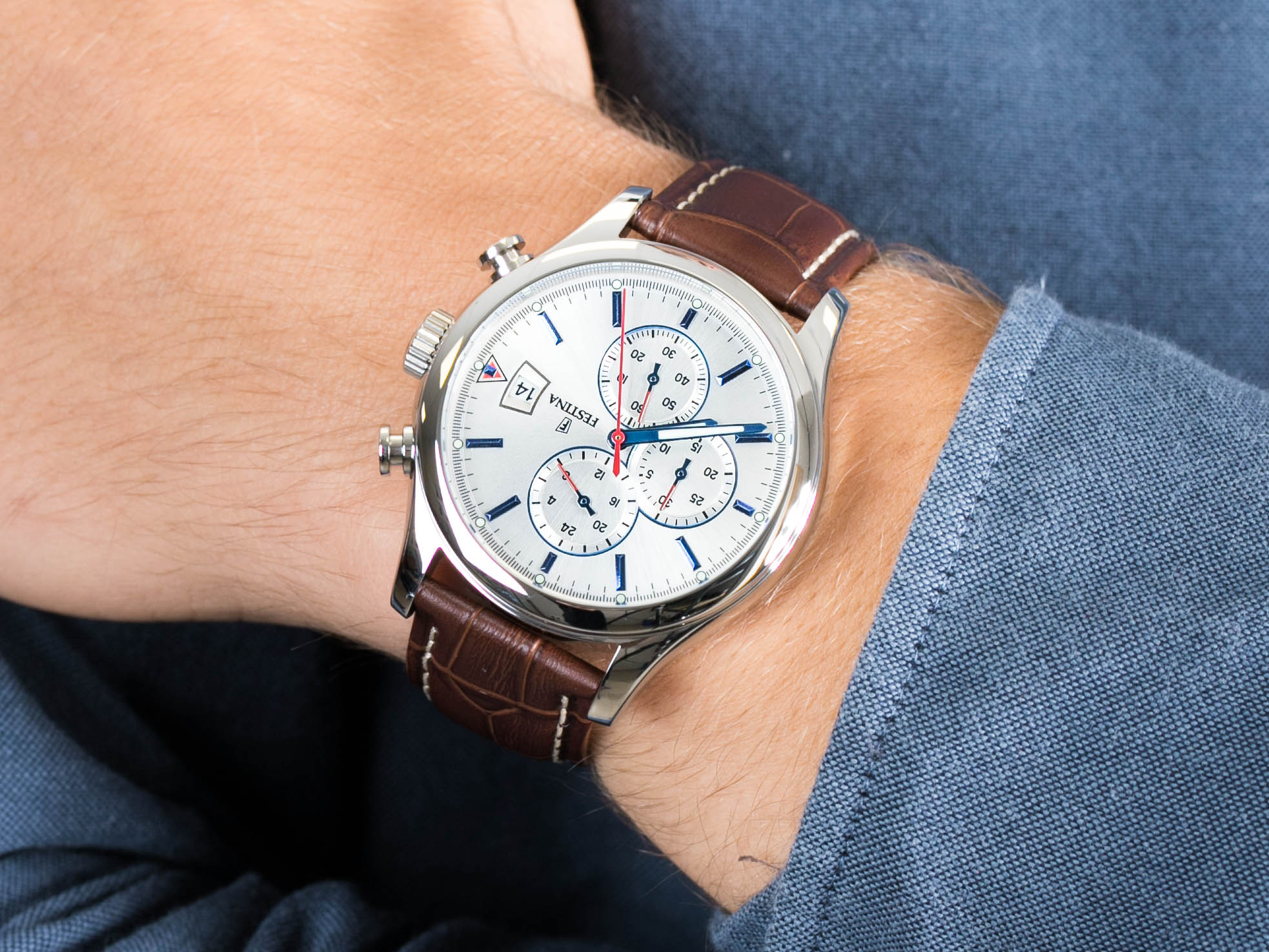 Zegarek Festina Timeless Chronograph - męski  - miniatura 4