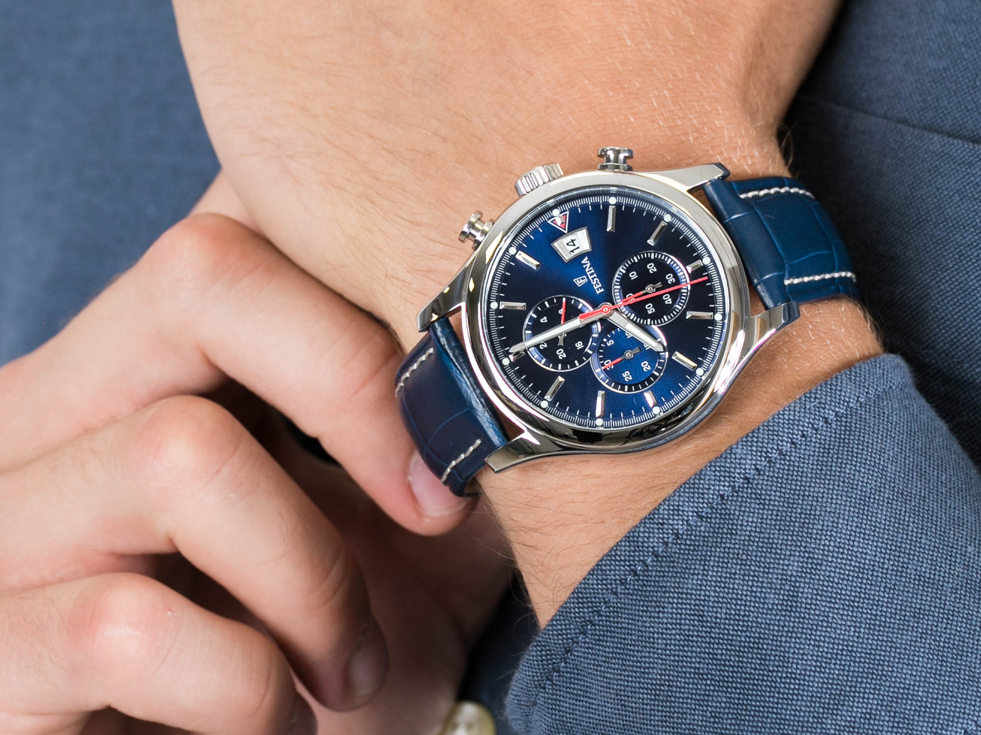 Zegarek Festina Timeless Chronograph - męski  - miniatura 4