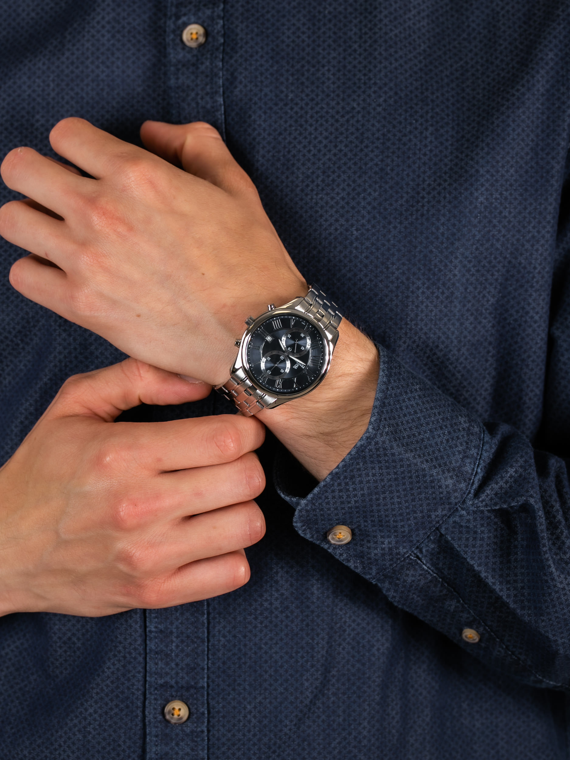 zegarek Festina F6854-3 Timeless Chronograph męski z chronograf Chronograf - miniatura 3