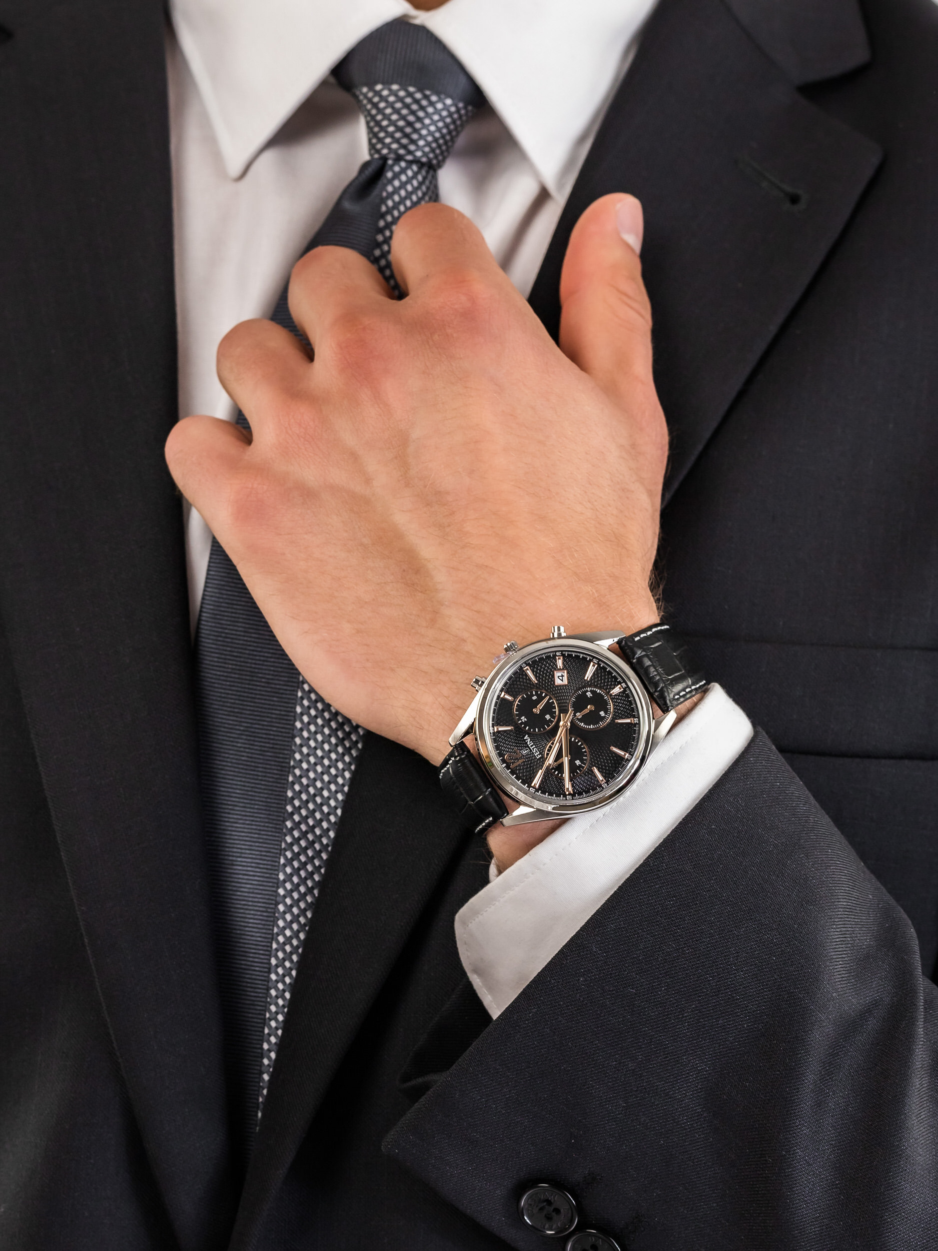zegarek Festina F6860-7 Timeless Chronograph męski z chronograf Chronograf - miniatura 3