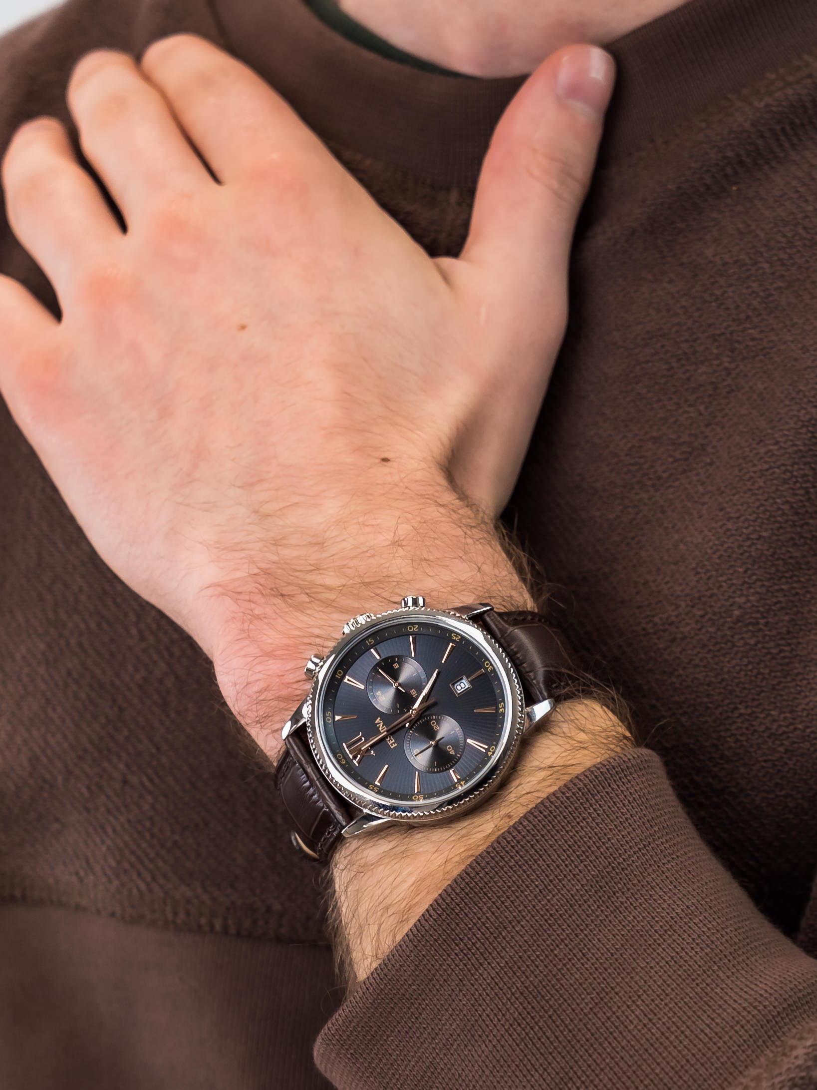 zegarek Festina F16893-B Retro Chronograph męski z chronograf Trend - miniatura 3