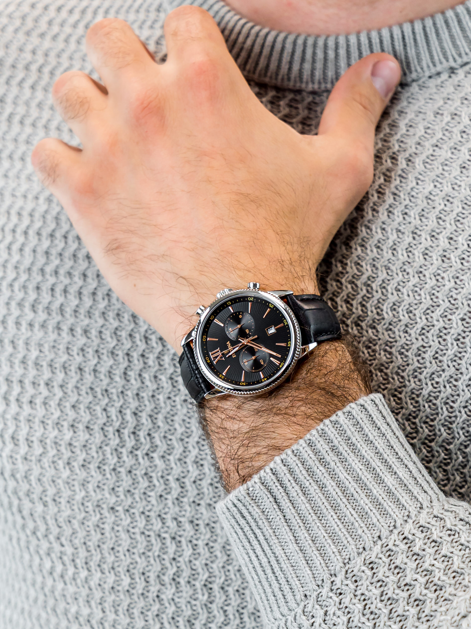 zegarek Festina F16893-C Retro Chronograph męski z chronograf Trend - miniatura 3