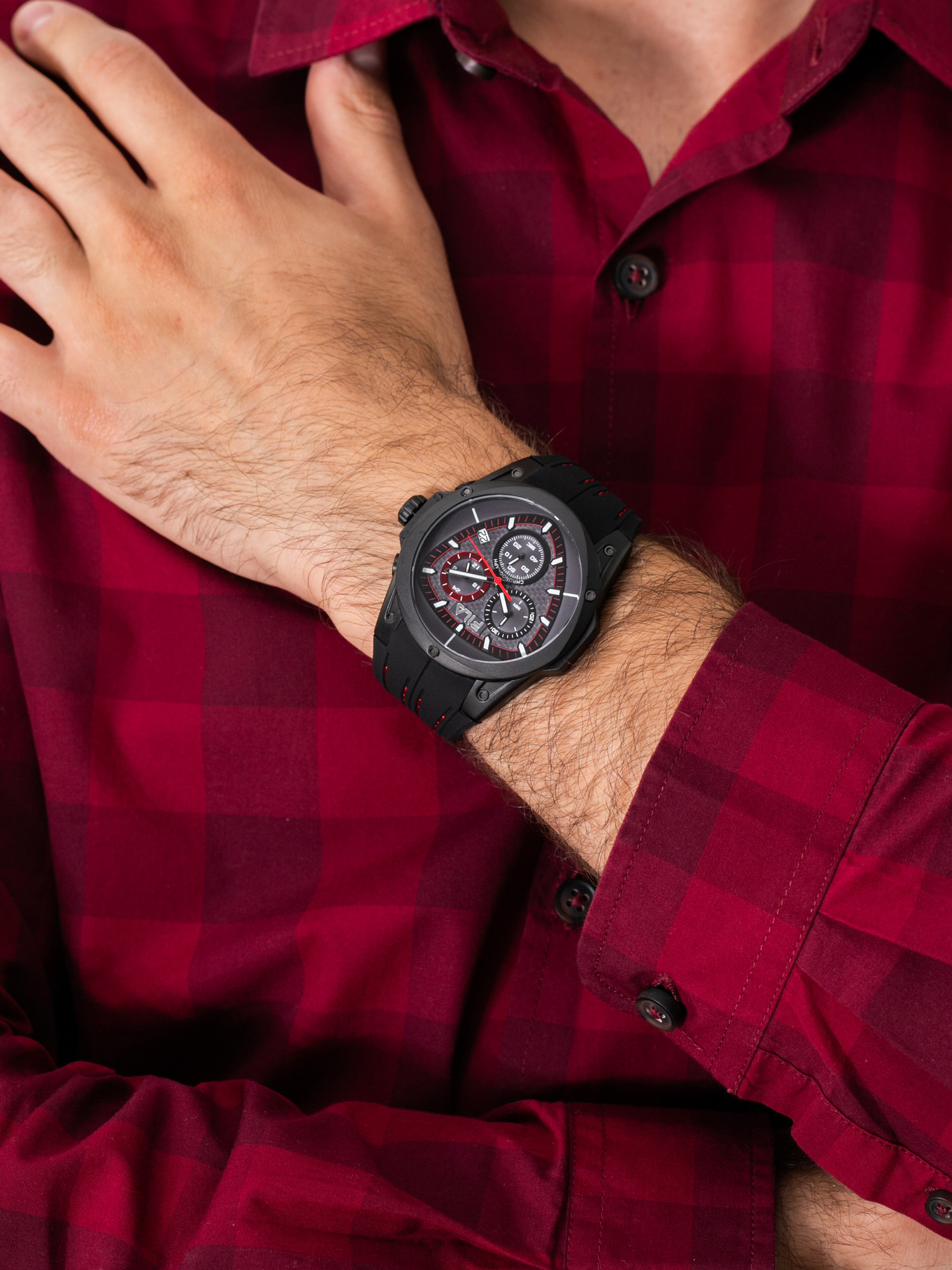 zegarek Fila 38-821-004 męski z chronograf Filactive - miniatura 3