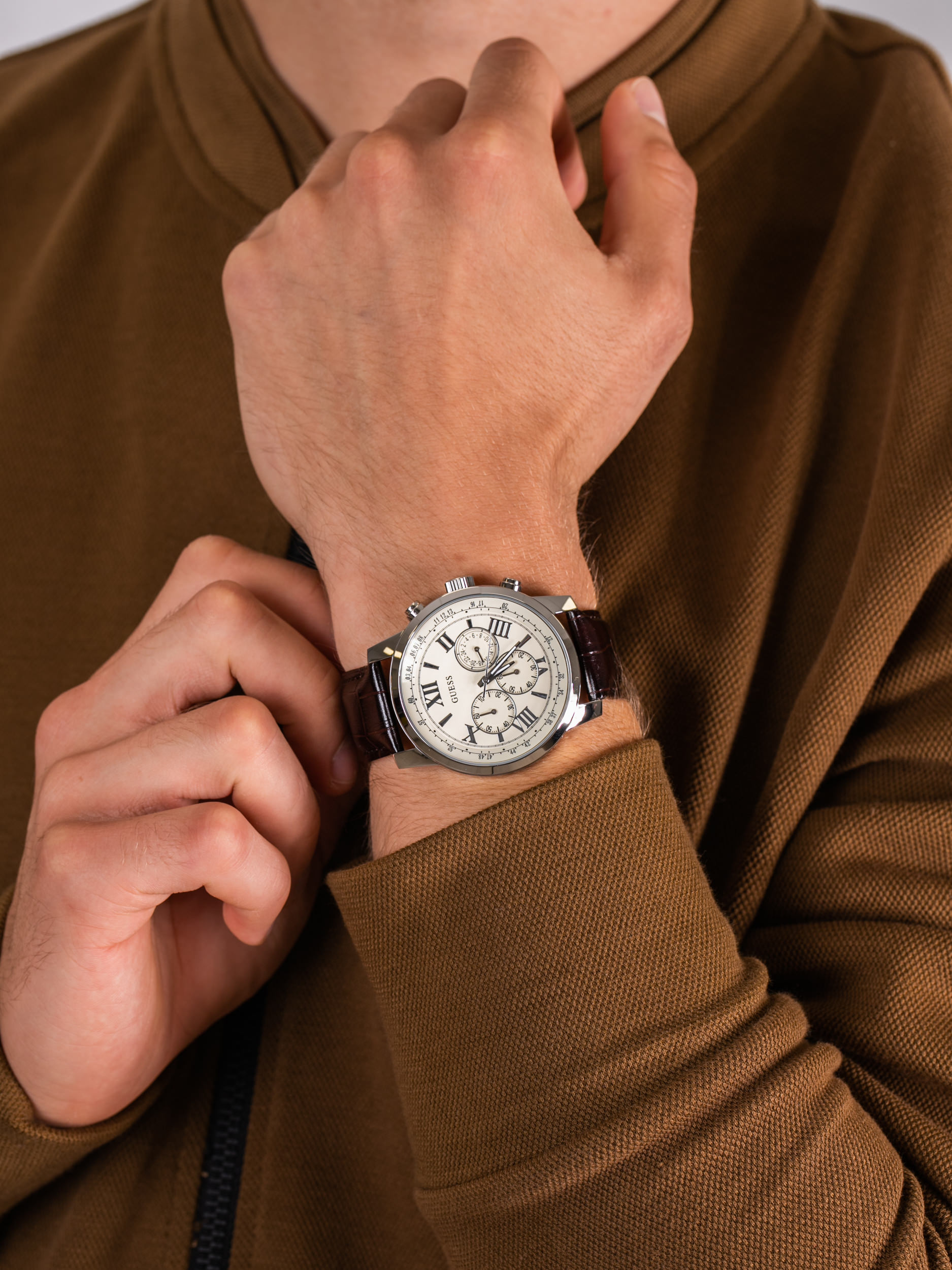 zegarek Guess W0380G2 męski z chronograf Pasek - miniatura 3