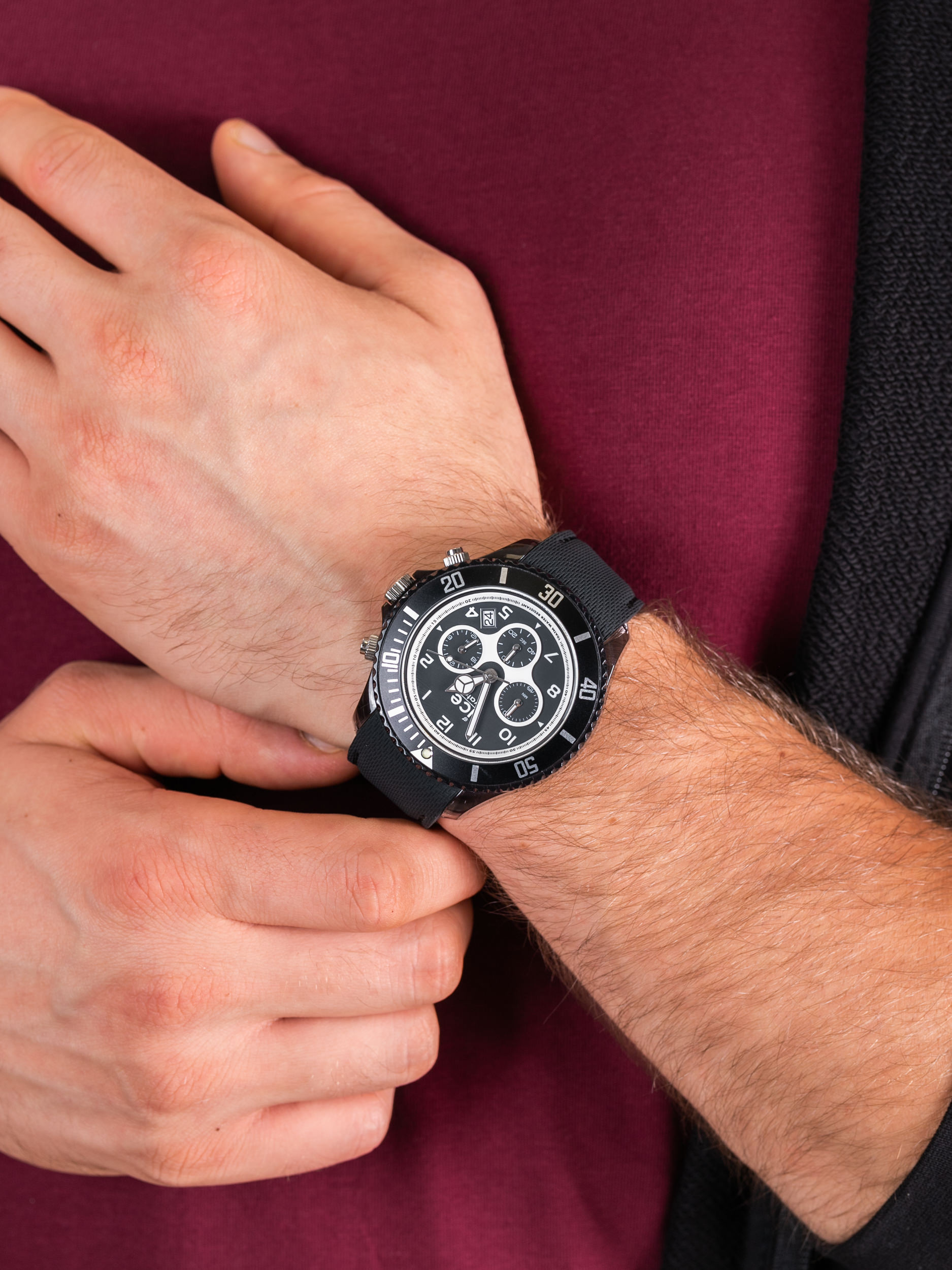 zegarek ICE Watch ICE.014222 Ice Dune Black Rozm. XL męski z chronograf ICE-Dune - miniatura 3