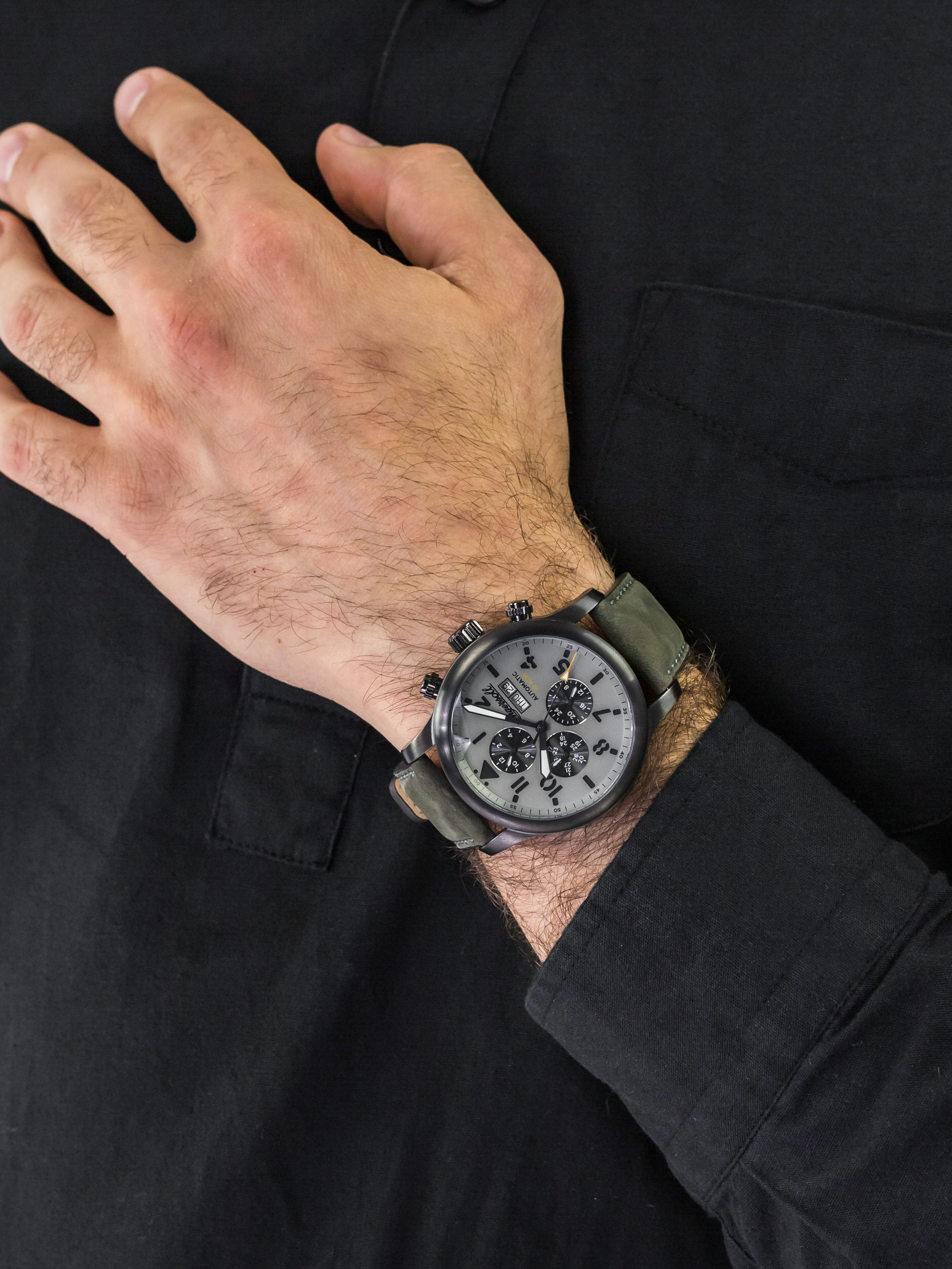 zegarek Ingersoll I01401 THE HATTON męski z chronograf The Hatton - miniatura 3