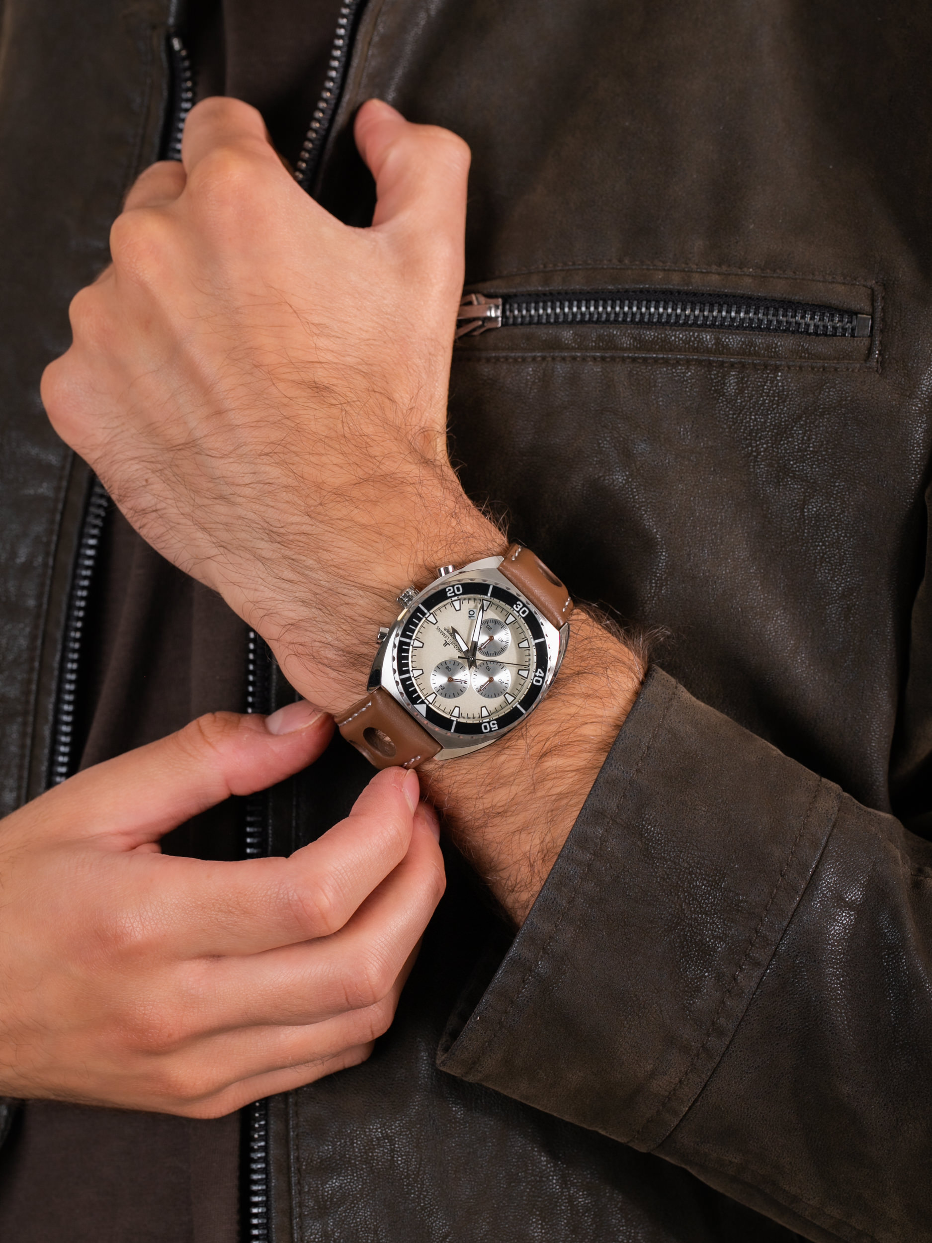 zegarek Jacques Lemans 1-2041D męski z chronograf Classic - miniatura 3