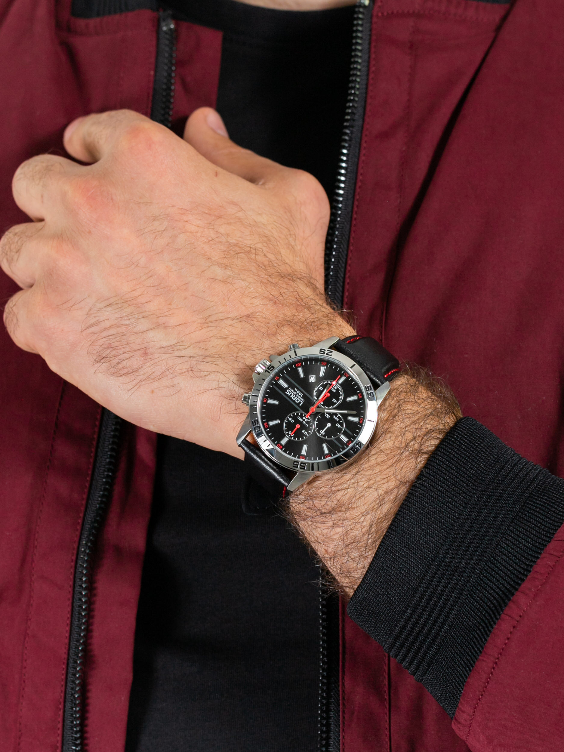 zegarek Lorus RM313FX9 męski z chronograf Klasyczne