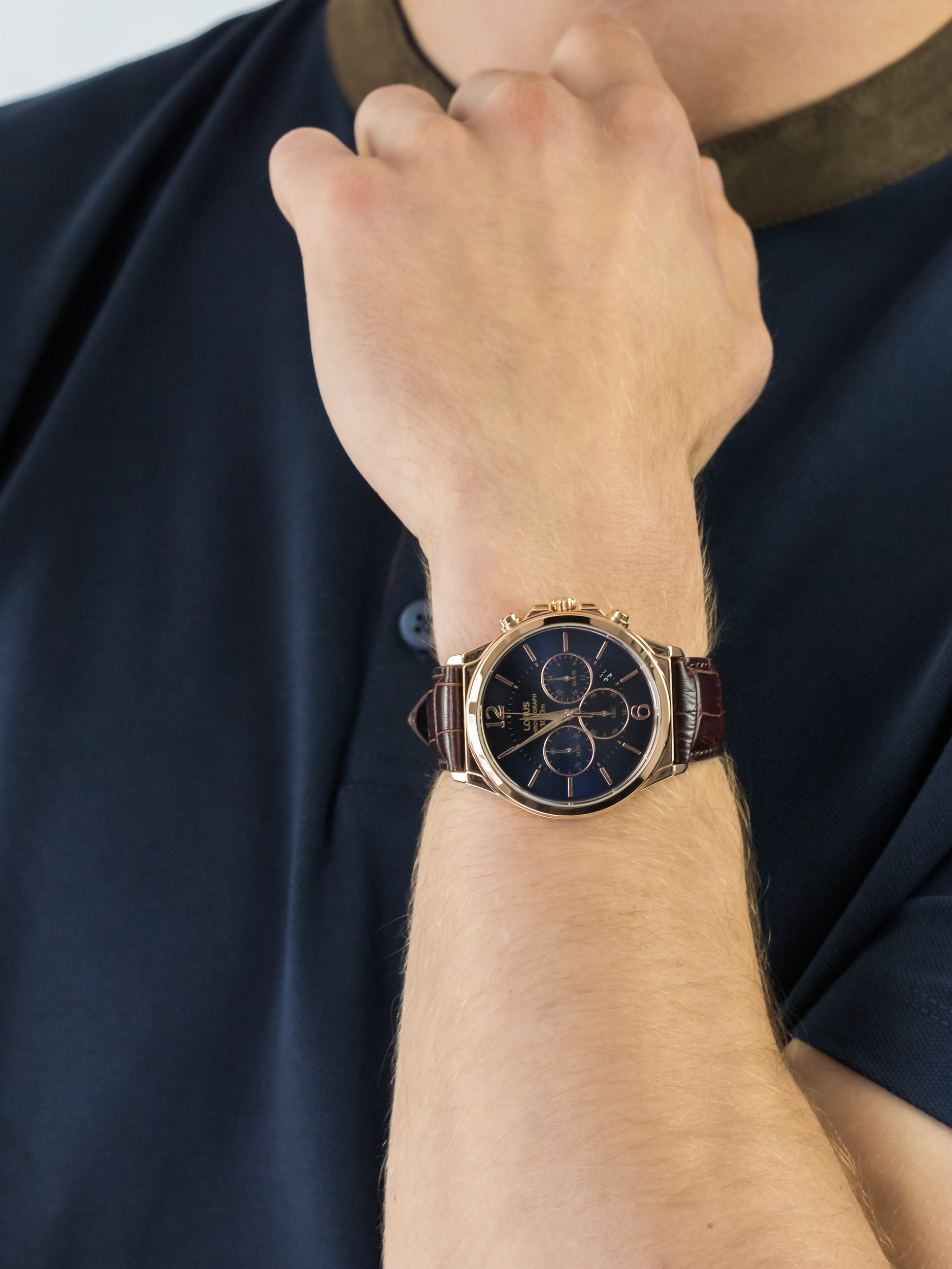 zegarek Lorus RT320HX9 męski z chronograf Klasyczne - miniatura 3