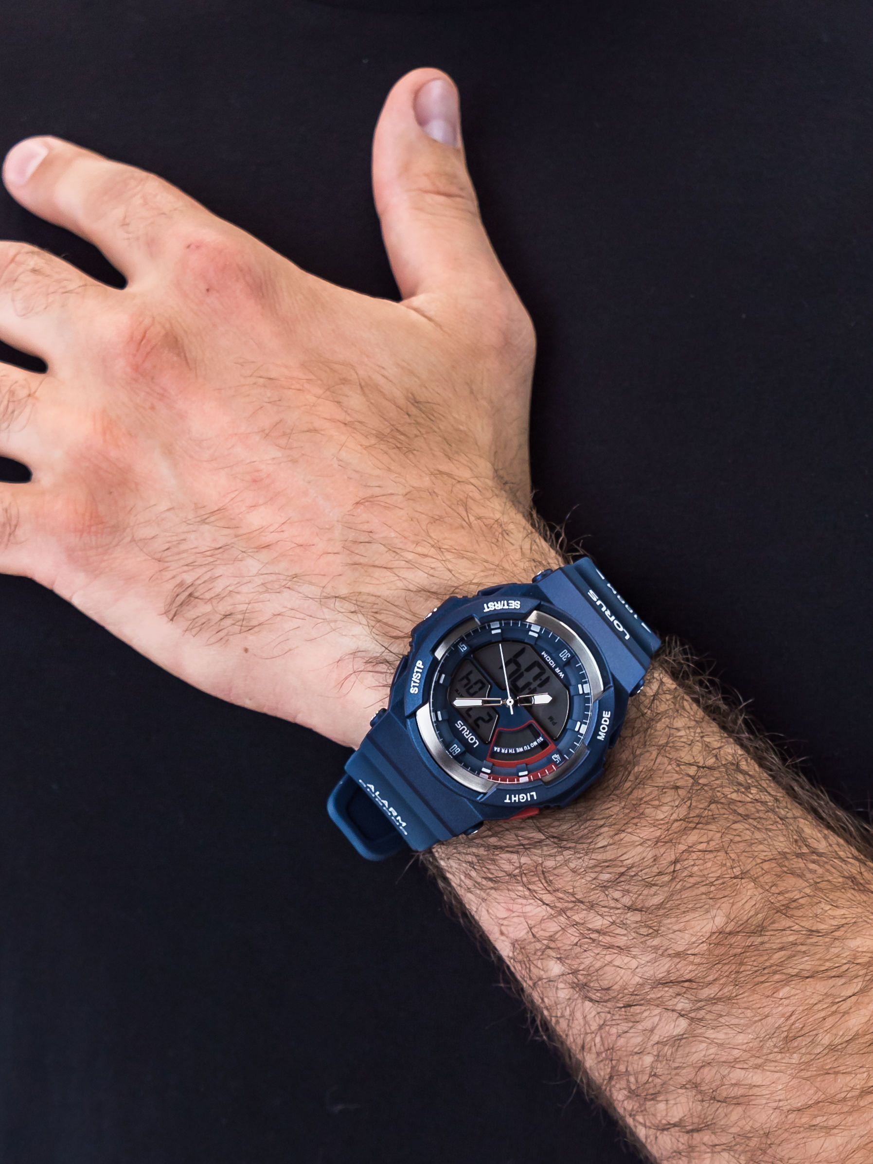 zegarek Lorus R2325MX9 męski z chronograf Sportowe - miniatura 3