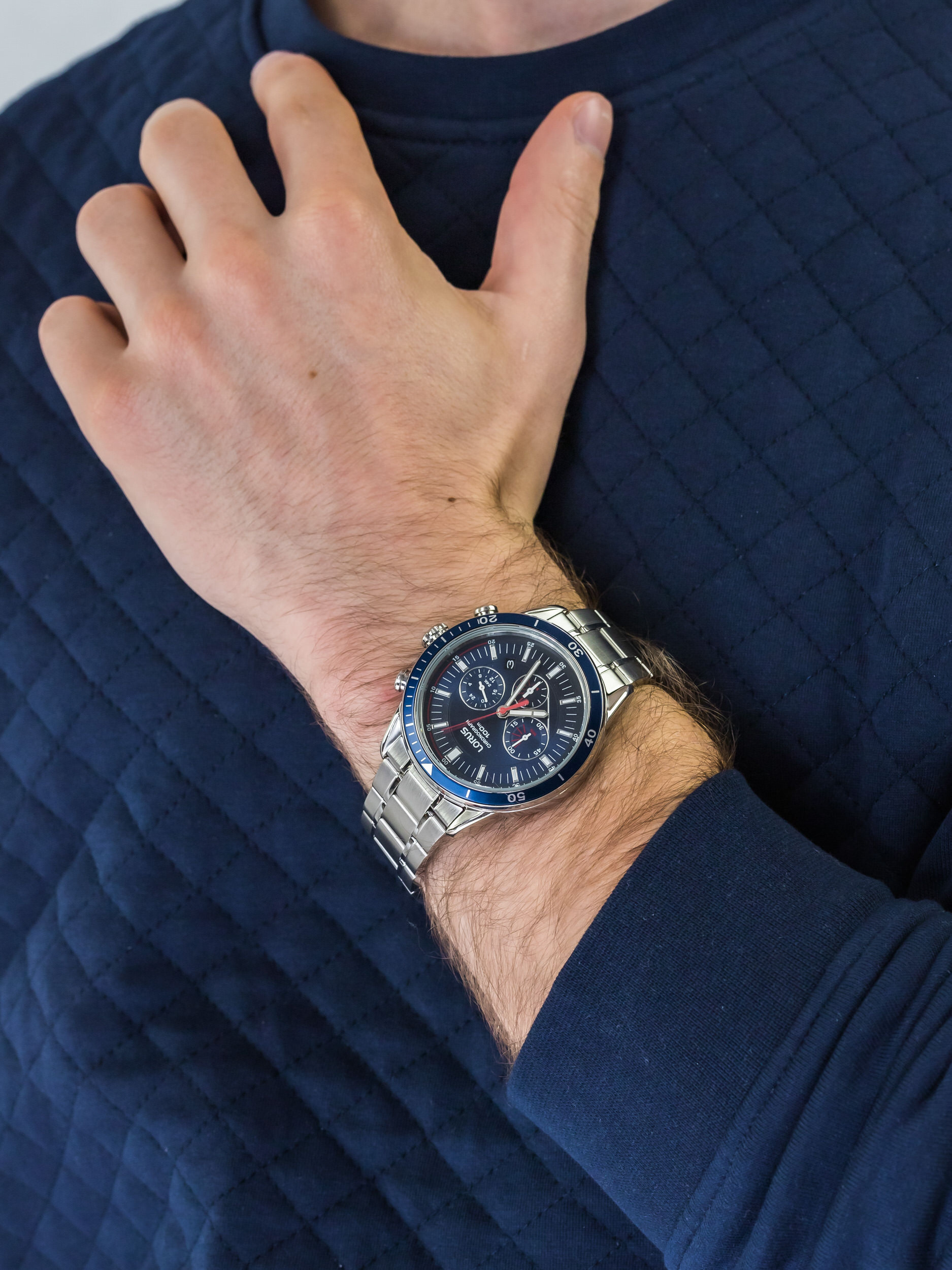 zegarek Lorus RT303HX9 męski z chronograf Sportowe - miniatura 3