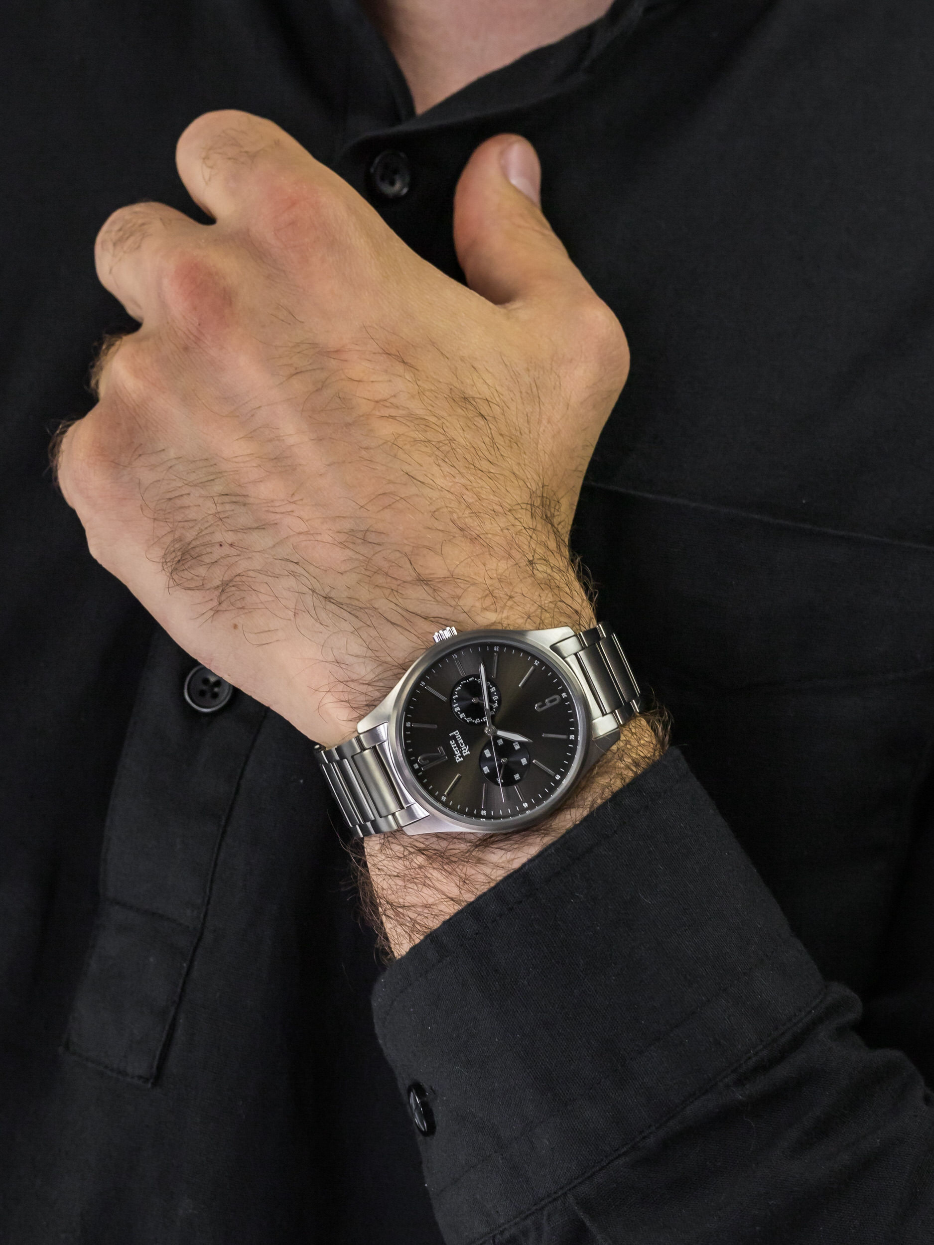zegarek Pierre Ricaud P97252.4157QF2 męski z chronograf Bransoleta - miniatura 3