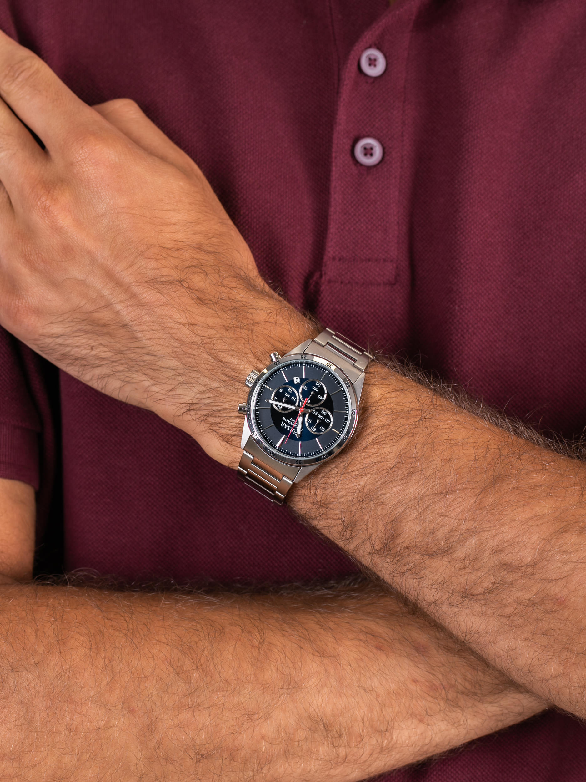 zegarek Pulsar PT3003X1 męski z chronograf Sport - miniatura 3