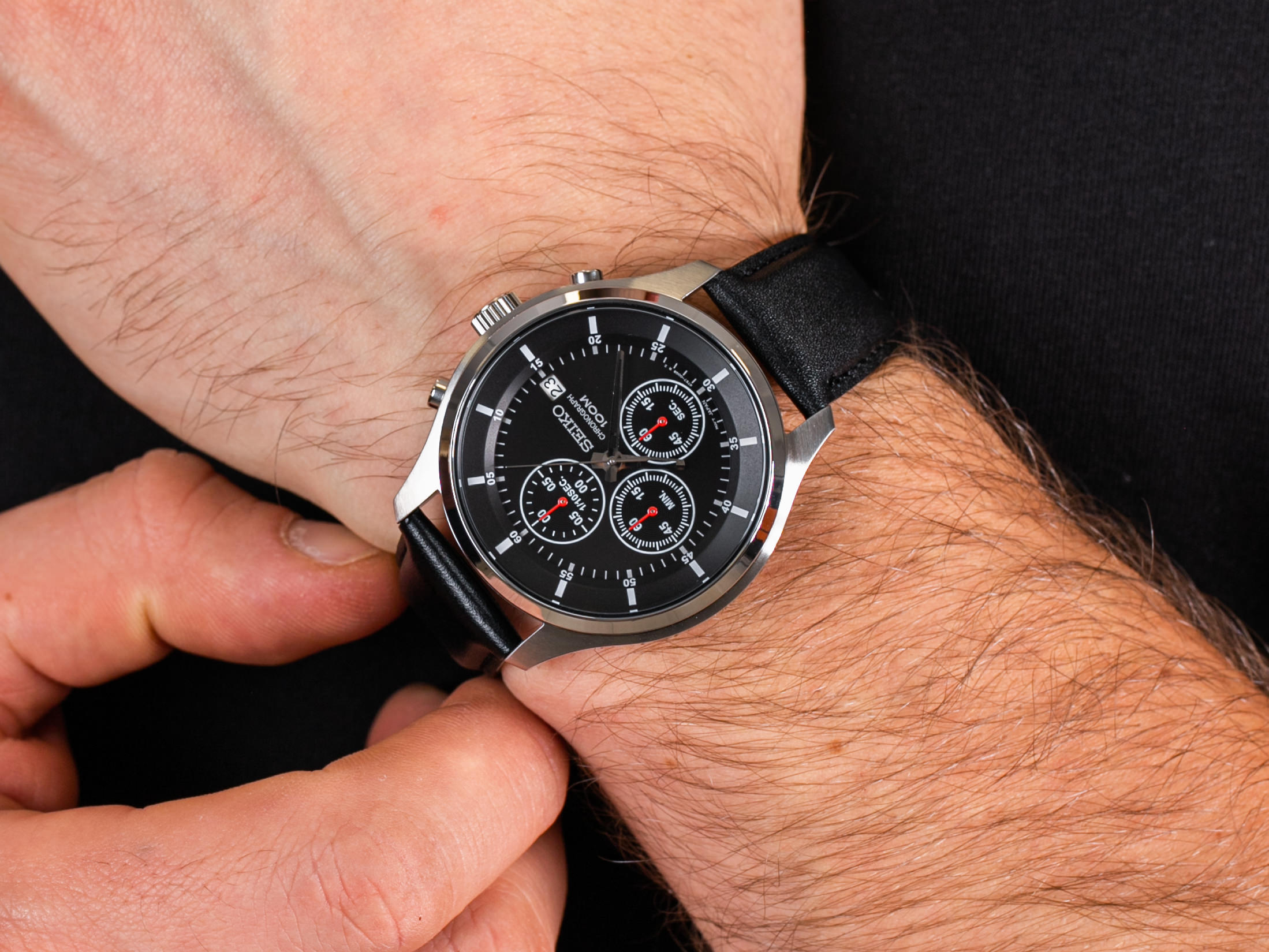 Seiko SKS539P2 zegarek klasyczny Chronograph - miniatura 4