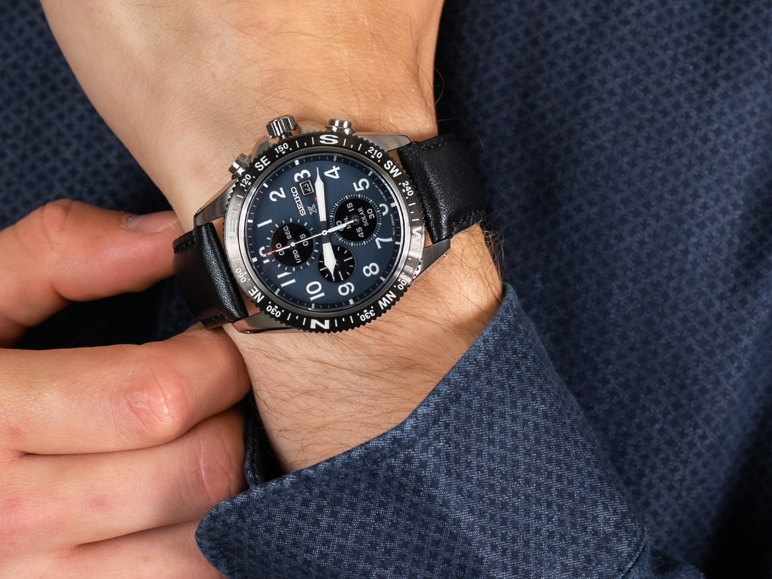 Seiko SSC737P1 Prospex Chronograph Solar zegarek sportowy Prospex - miniatura 4