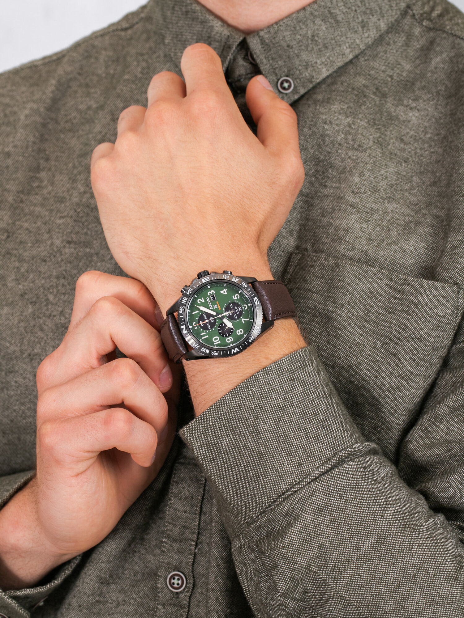 zegarek Seiko SSC739P1 Prospex Chronograph Solar męski z chronograf Prospex - miniatura 3