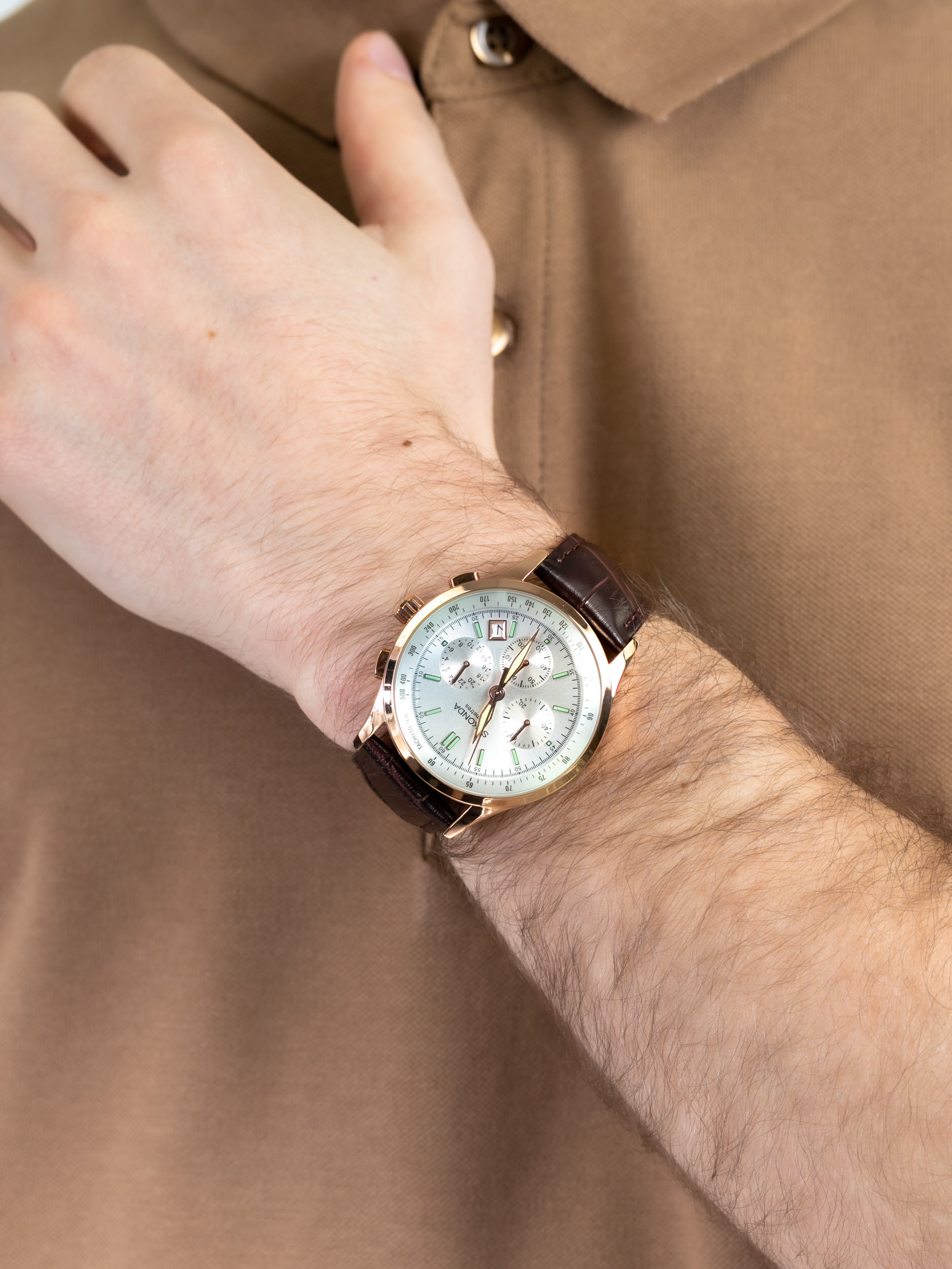 zegarek Sekonda SEK.3847 męski z chronograf Chronograph - miniatura 3