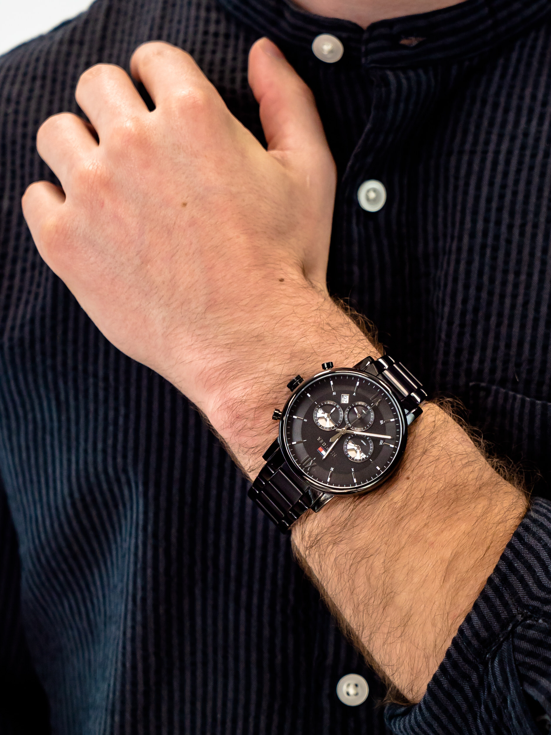 zegarek Tommy Hilfiger 1710410 męski z chronograf Męskie