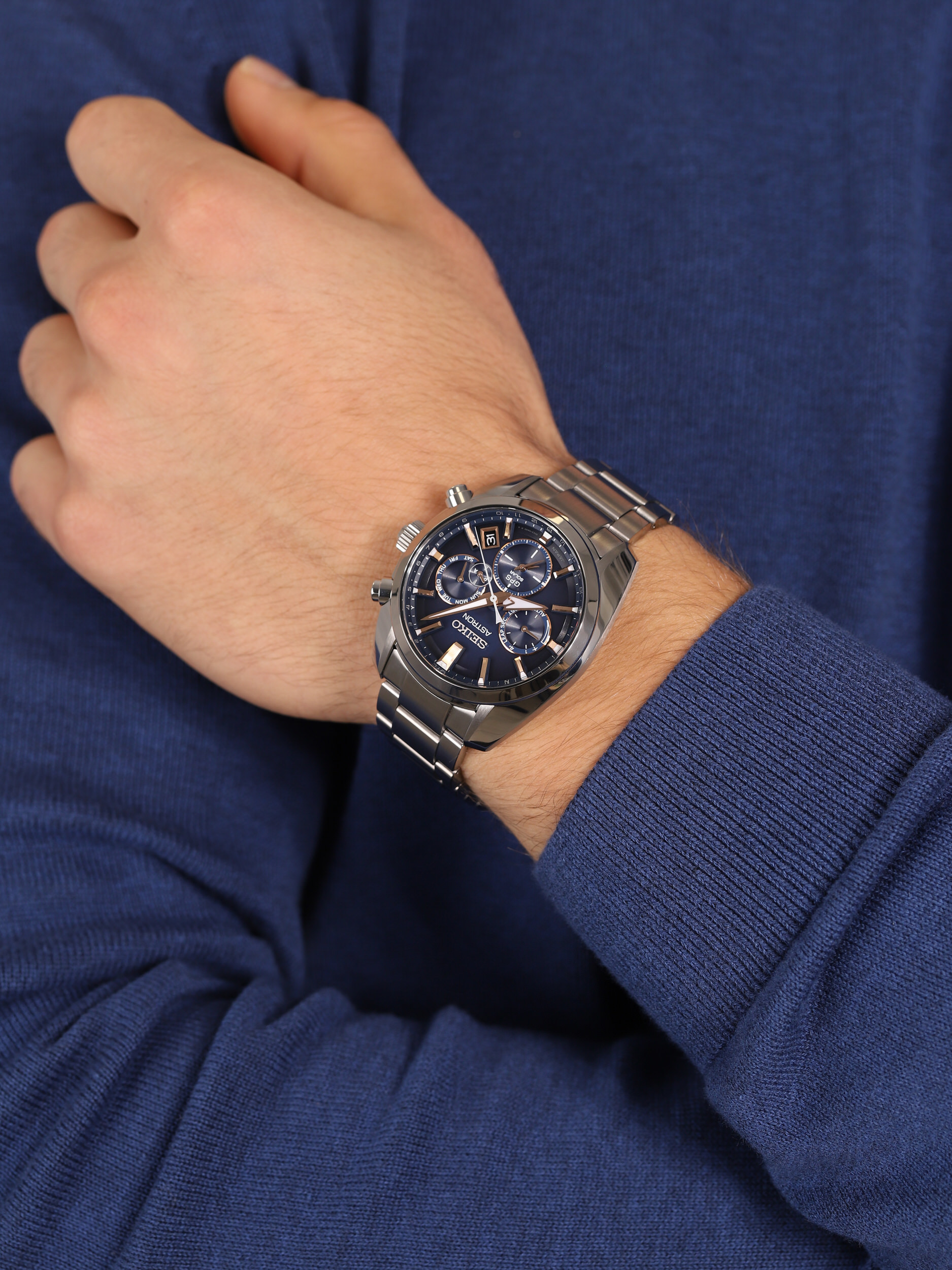 zegarek Seiko SSH049J1 Astron GPS Solar męski z gps Astron - miniatura 3