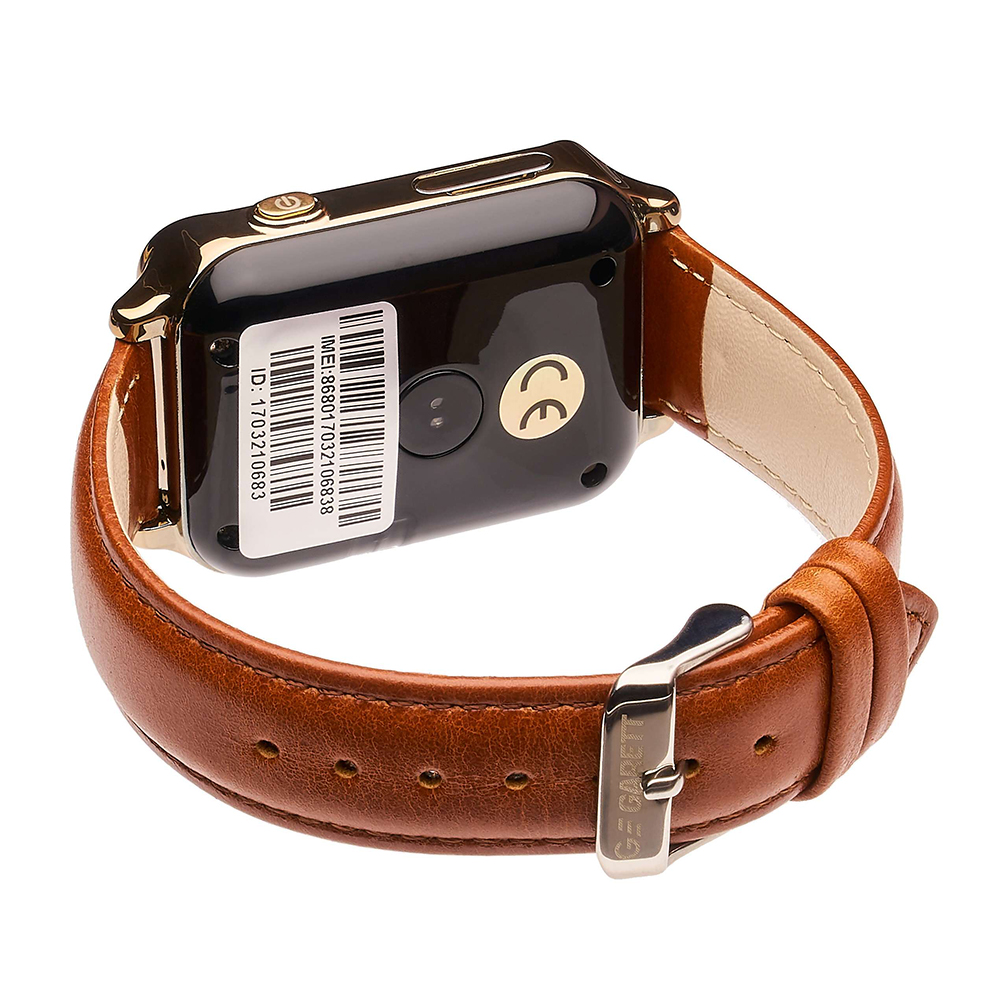 zegarek Garett 5903246281958 Smartwatch Garett GPS Classic Złoty męski z gps Męskie - miniatura 3
