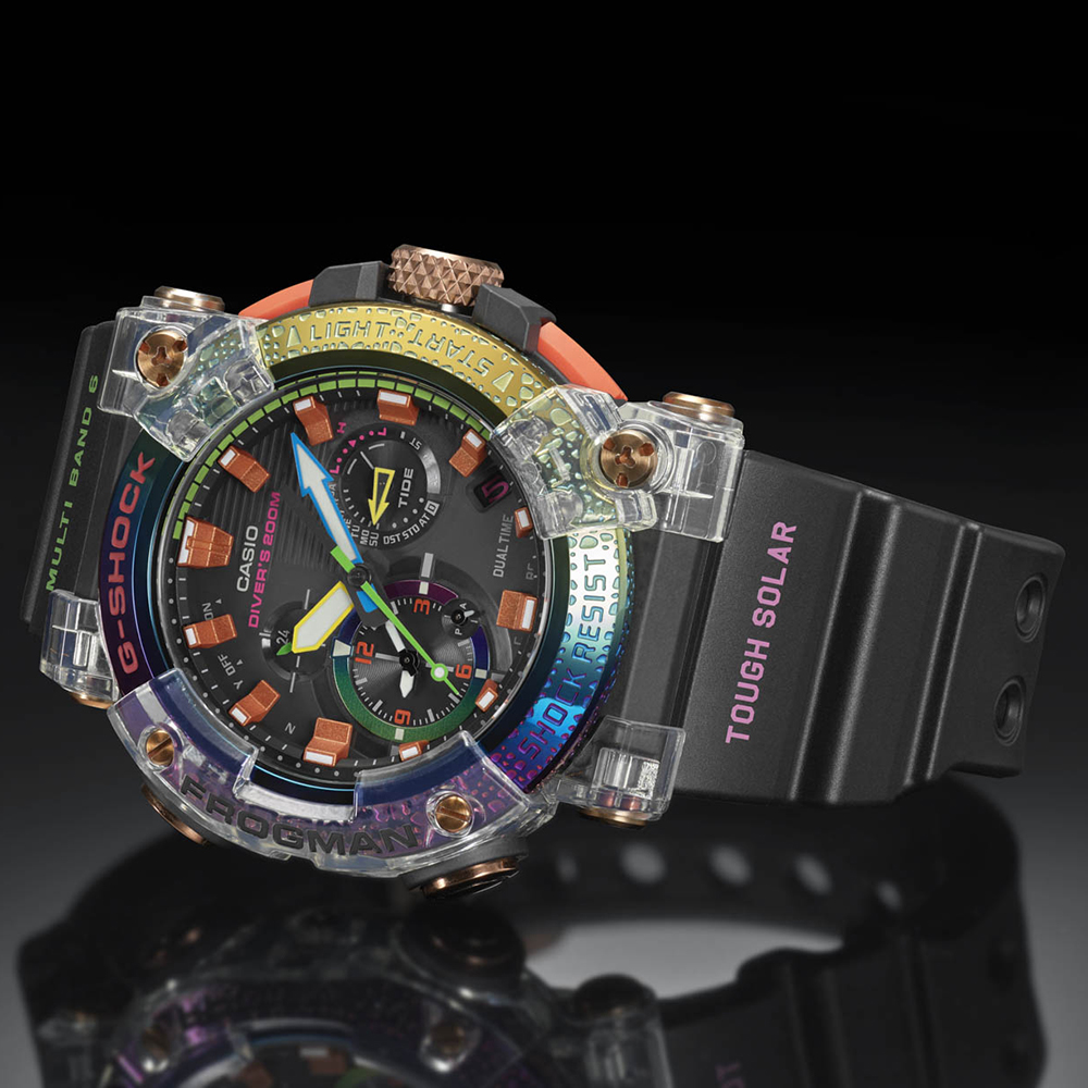 G-Shock GWF-A1000BRT-1AER G-Shock Frogman Borneo Rainbow Toad Limited Edition zegarek sportowy G-SHOCK Master of G - miniatura 4