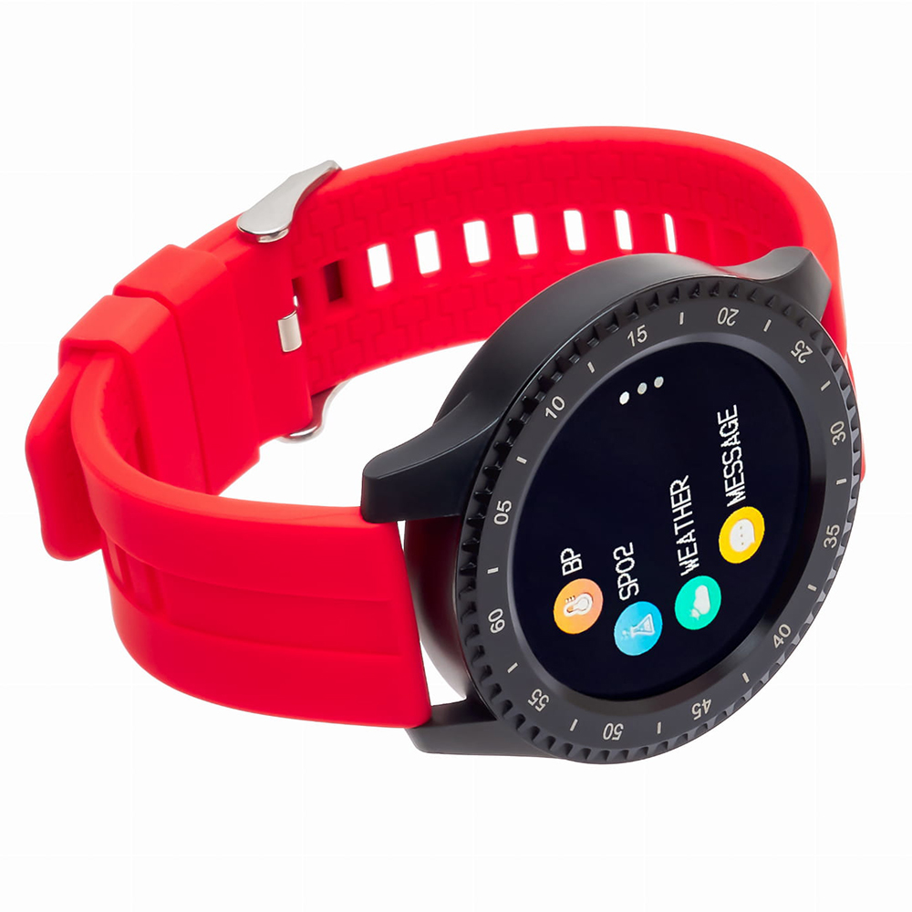 zegarek Garett 5903246289367 Smartwatch Garett Sport 12 RT Czerwony męski z krokomierz Męskie